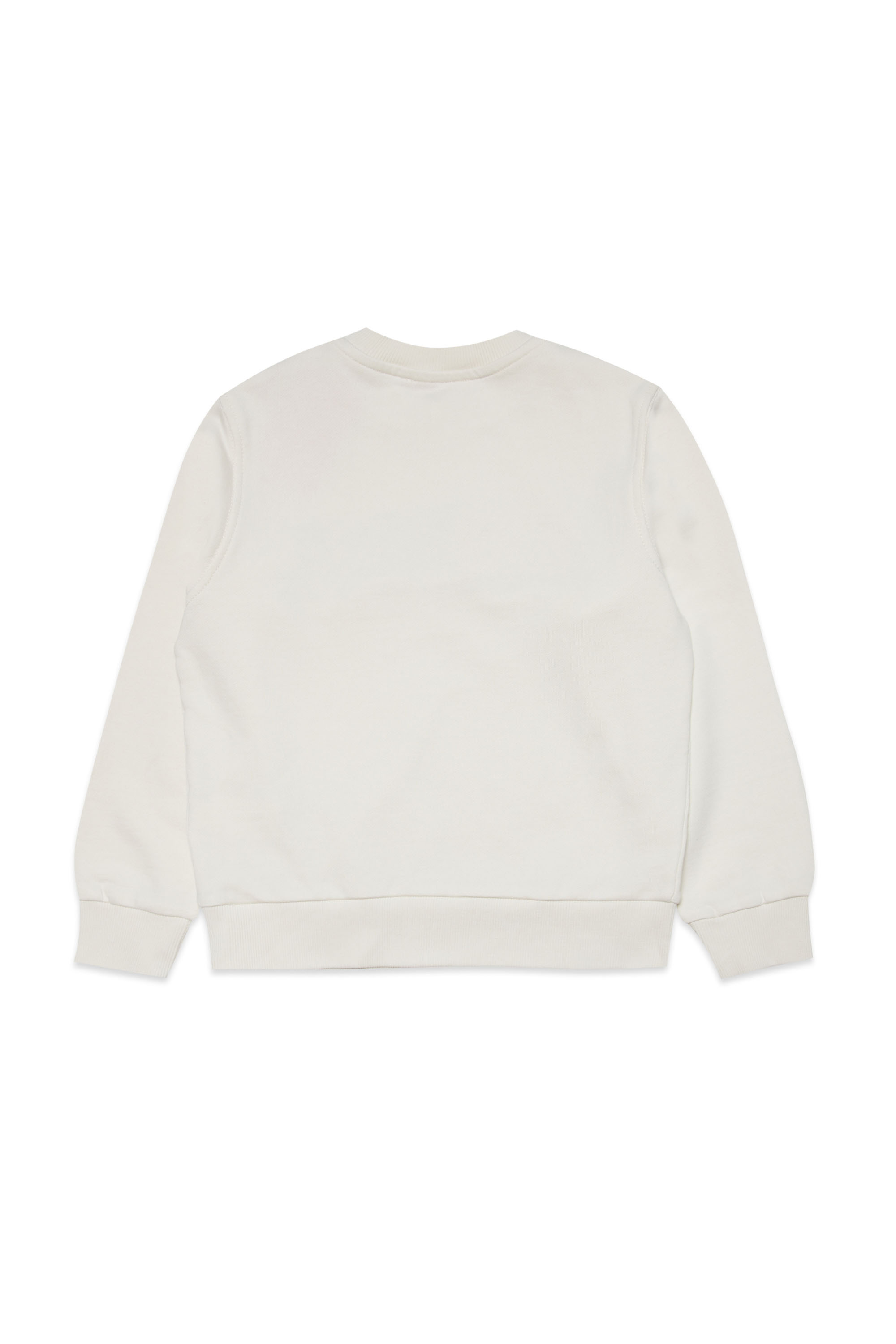 Diesel - SMACSDIVSTROYED, Man's Sweatshirt with destroyed logo in White - 2