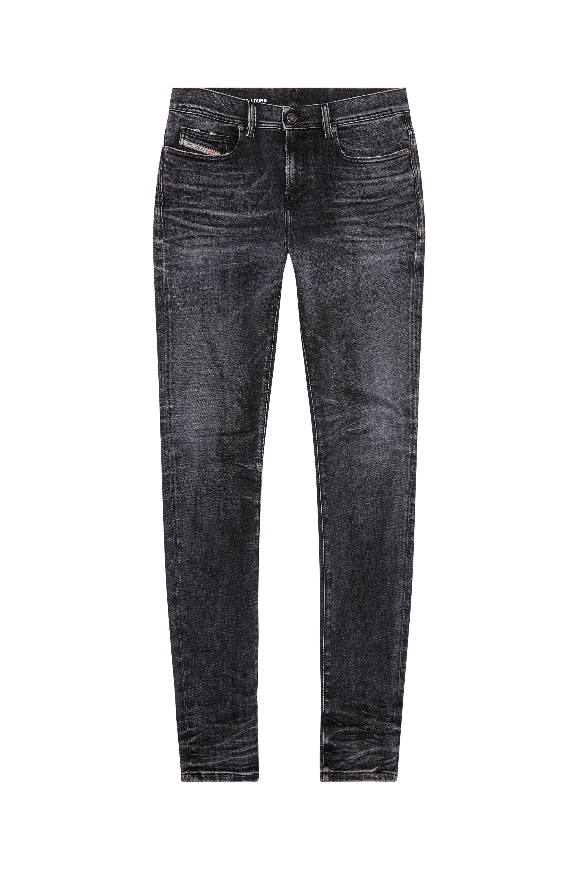 Diesel - Skinny Jeans 1983 D-Amny 09G50, Man's Skinny Jeans - 1983 D-Amny in Black/Dark grey - 3