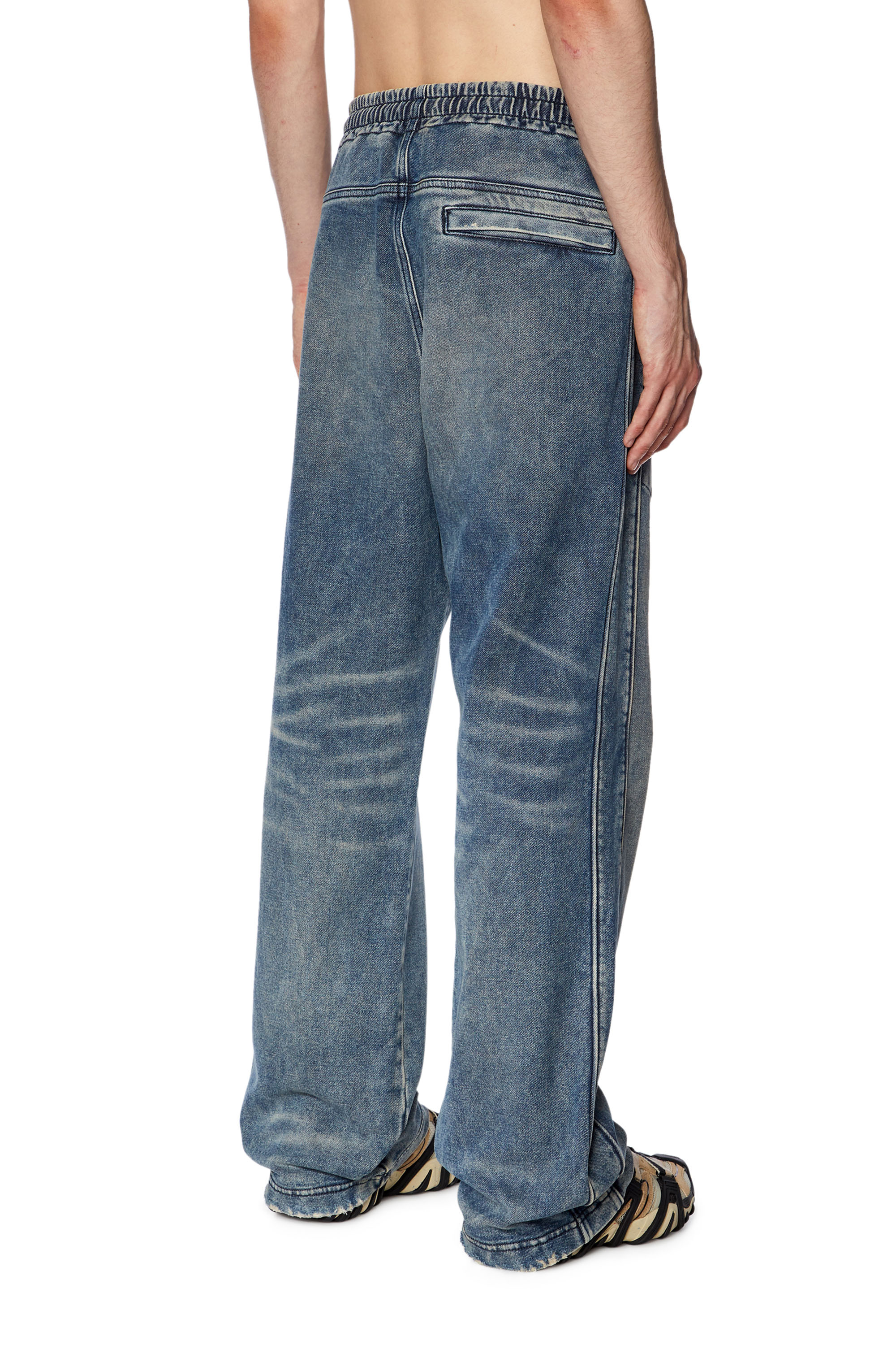 Diesel - Straight D-Martians Track Denim 068EV, Unisex's Straight D-Martians Track Denim in Medium blue - 4