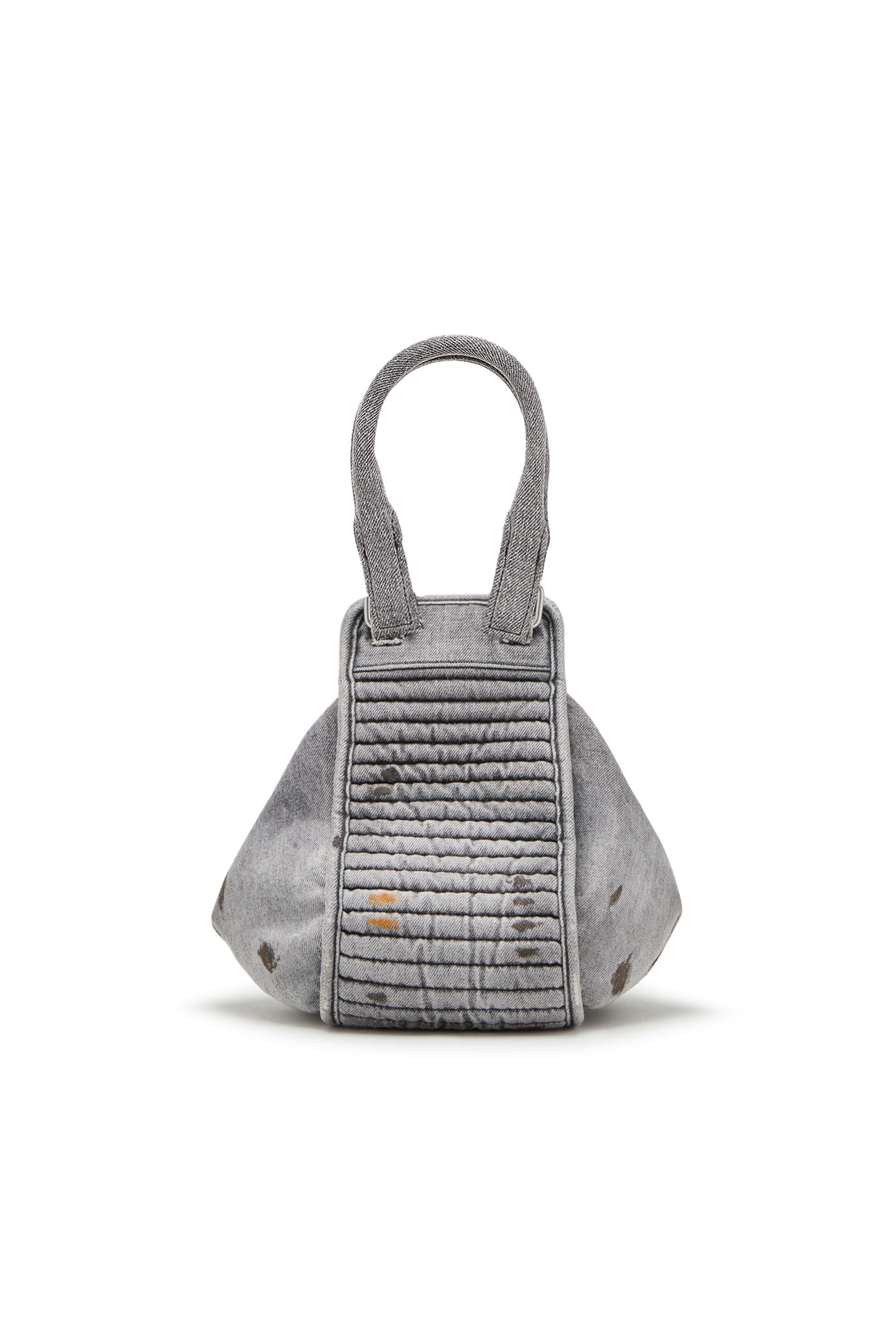 Diesel - D-VINA-S, Woman's D-Vina-S - Small slouchy bag in solarised denim in Black - 2