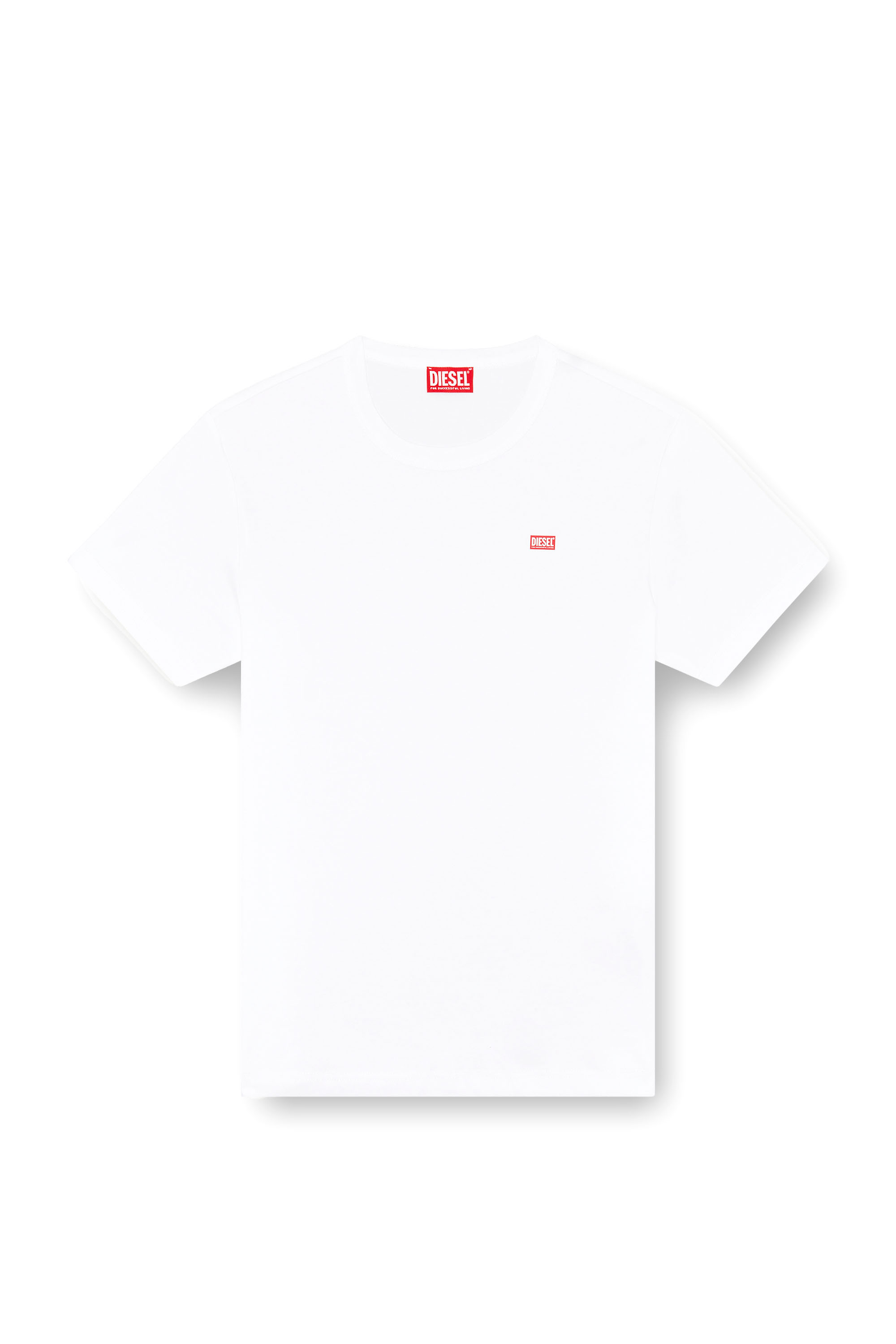 Diesel - T-MIEGOR-K77, Man's T-shirt in mercerised cotton in White - 3