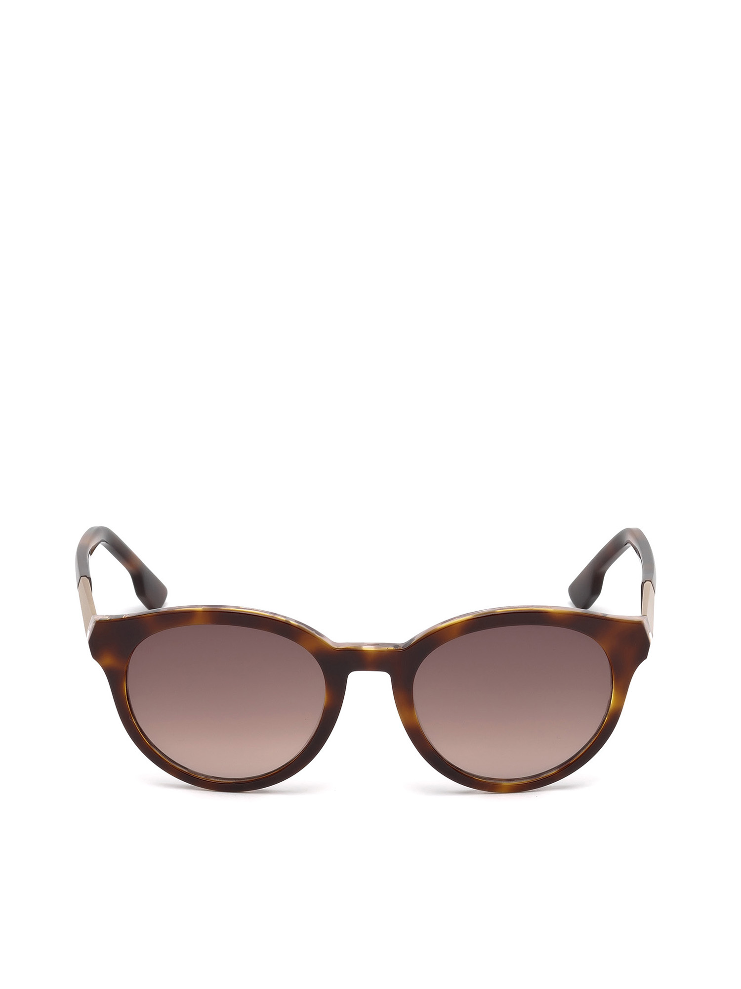 Diesel - DM0186, Unisex's Full rim shape eyewear with metal plaque in Brown - 2
