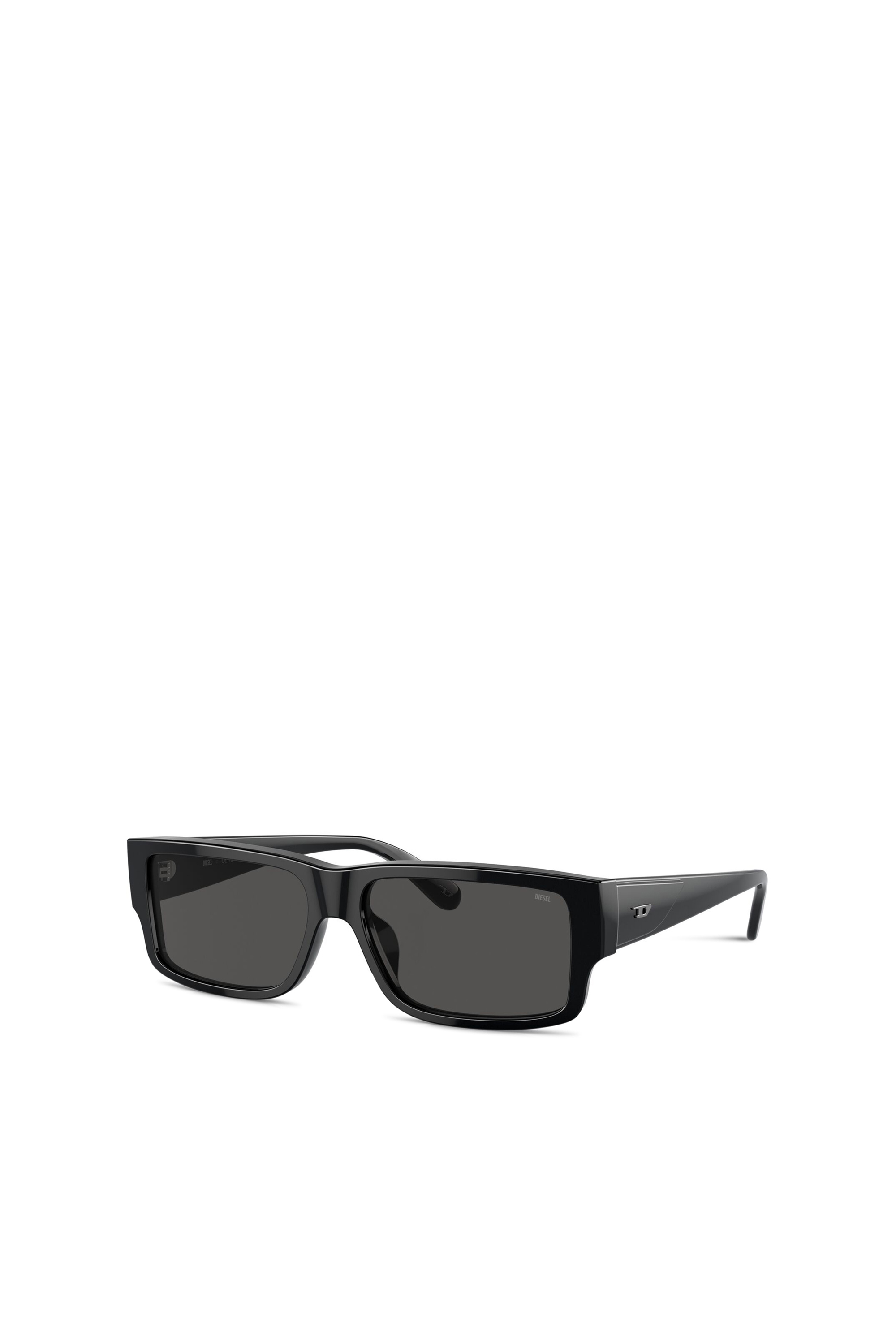Diesel - 0DL2003 SIZE 57, Man's Rectangle sunglasses in Dark grey - 1