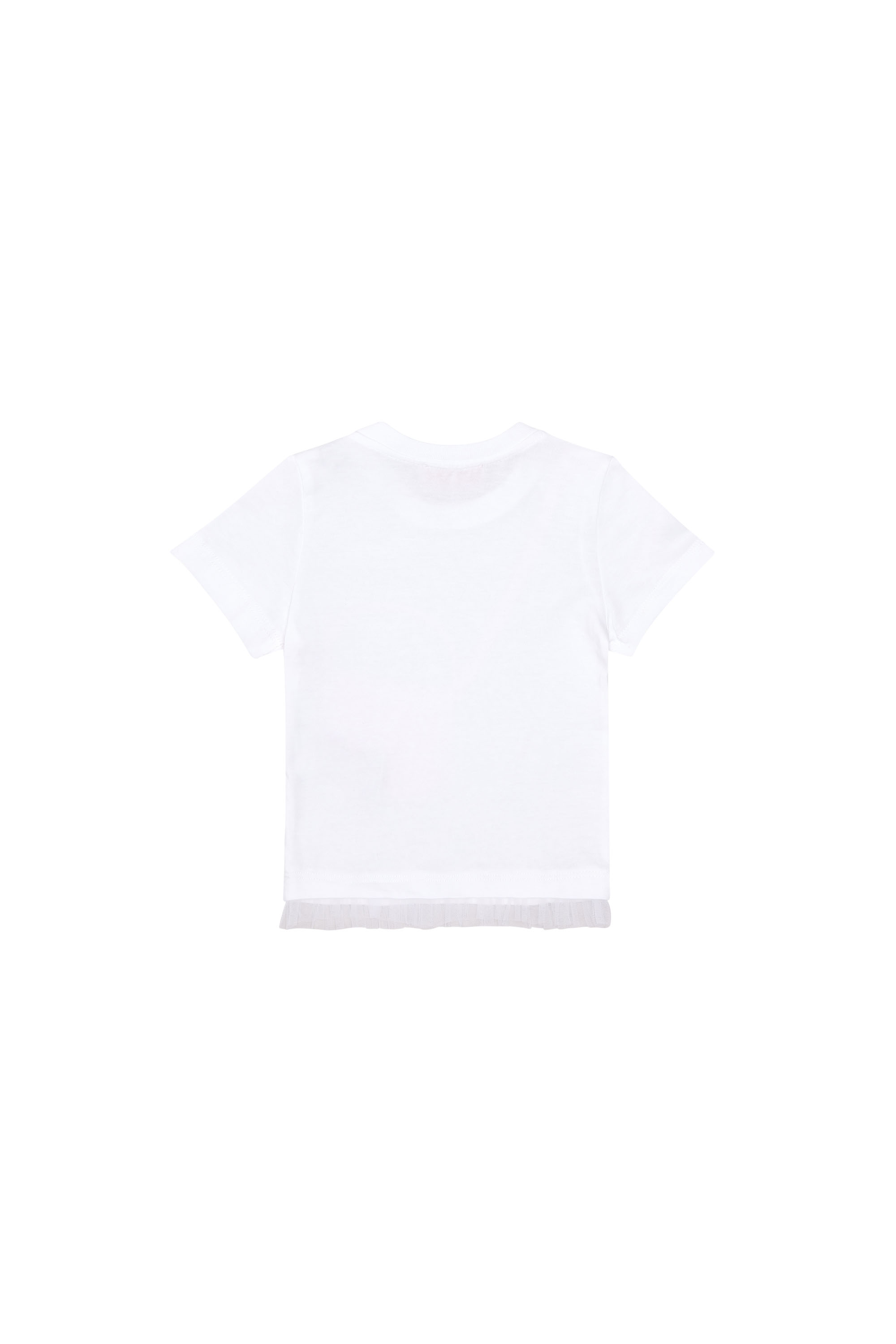 Diesel - TURNIB, Woman's T-shirt with trompe l'oeil bag in White - 2