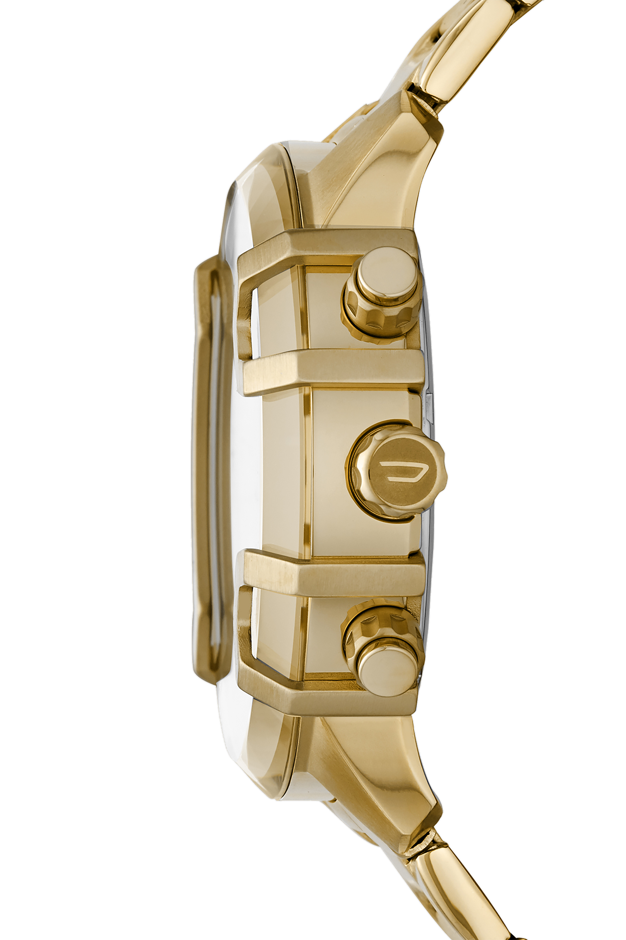 Diesel - DZ4522, Man's Griffed chronograph gold-tone stainless steel watch in Gold - 3