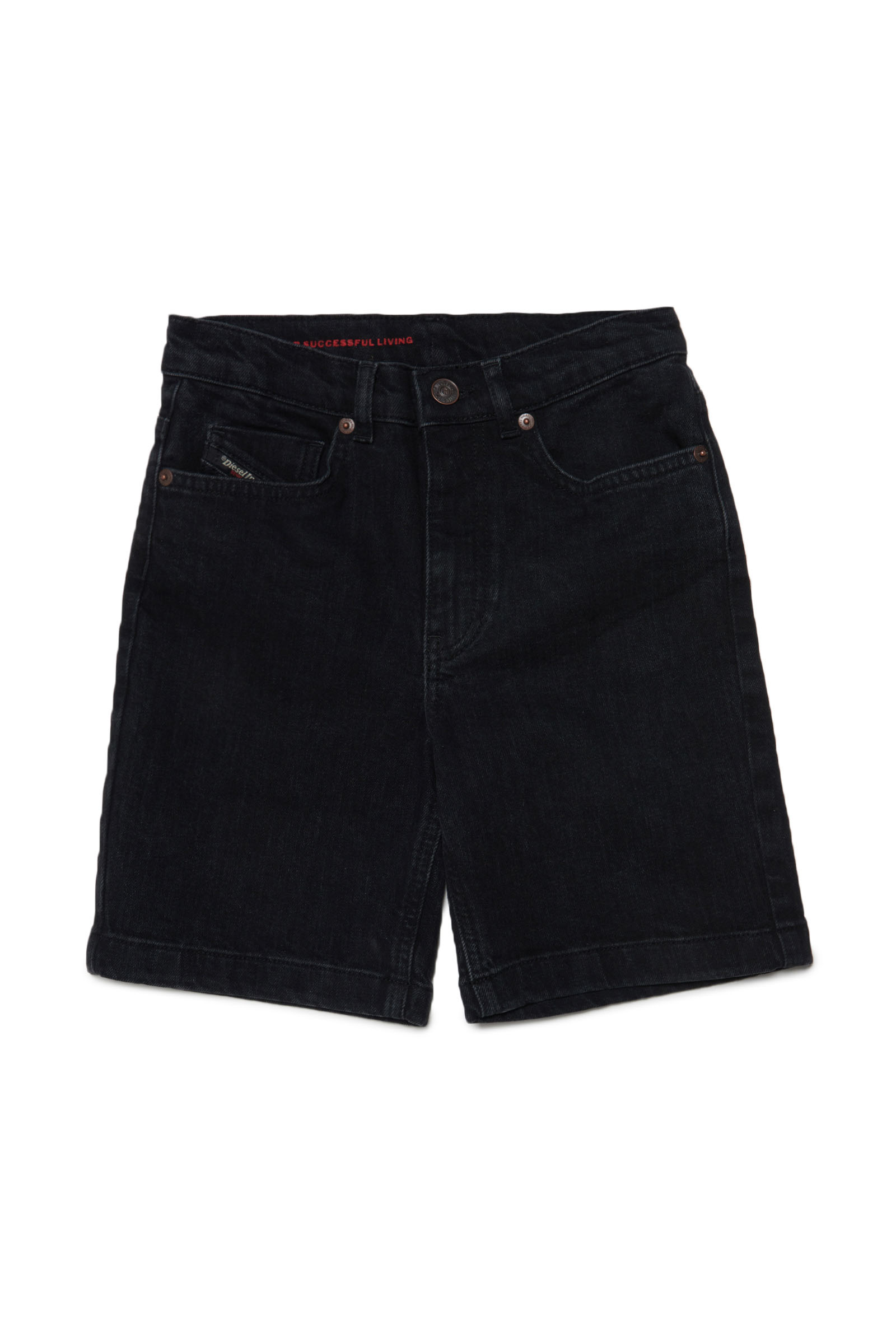 Diesel - D-MACS-SH-J, Man's Bermuda shorts in denim in Black - 1