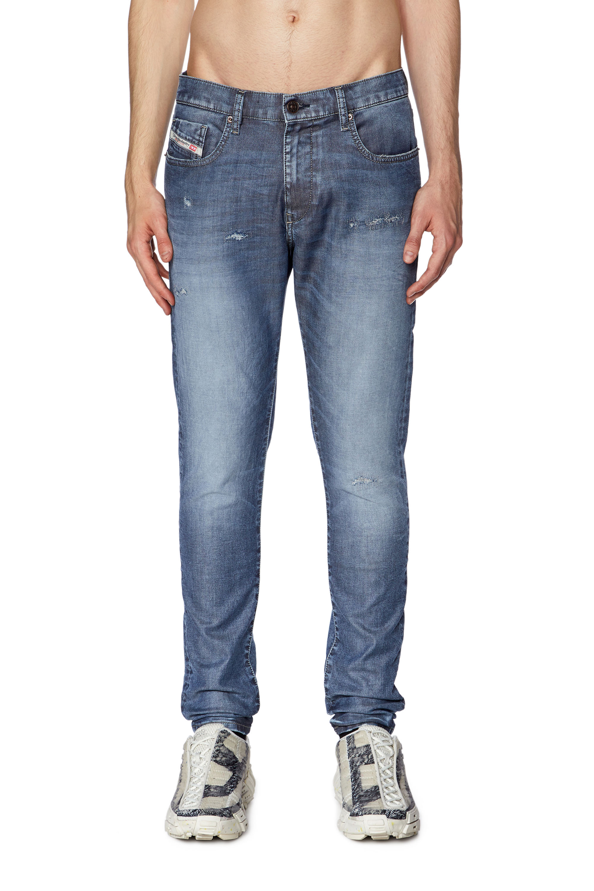 Diesel - Man's Slim 2060 D-Strukt Joggjeans® E9H13, Medium blue - 1
