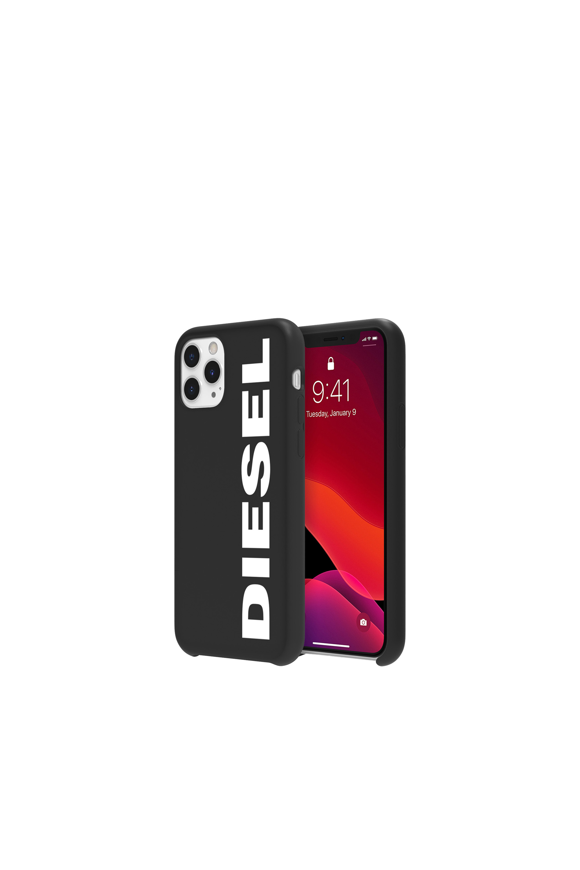 Diesel - DIPH-028-STBW, Unisex's Printed co-mold case for iPhone 11 Pro in Black/White - 1
