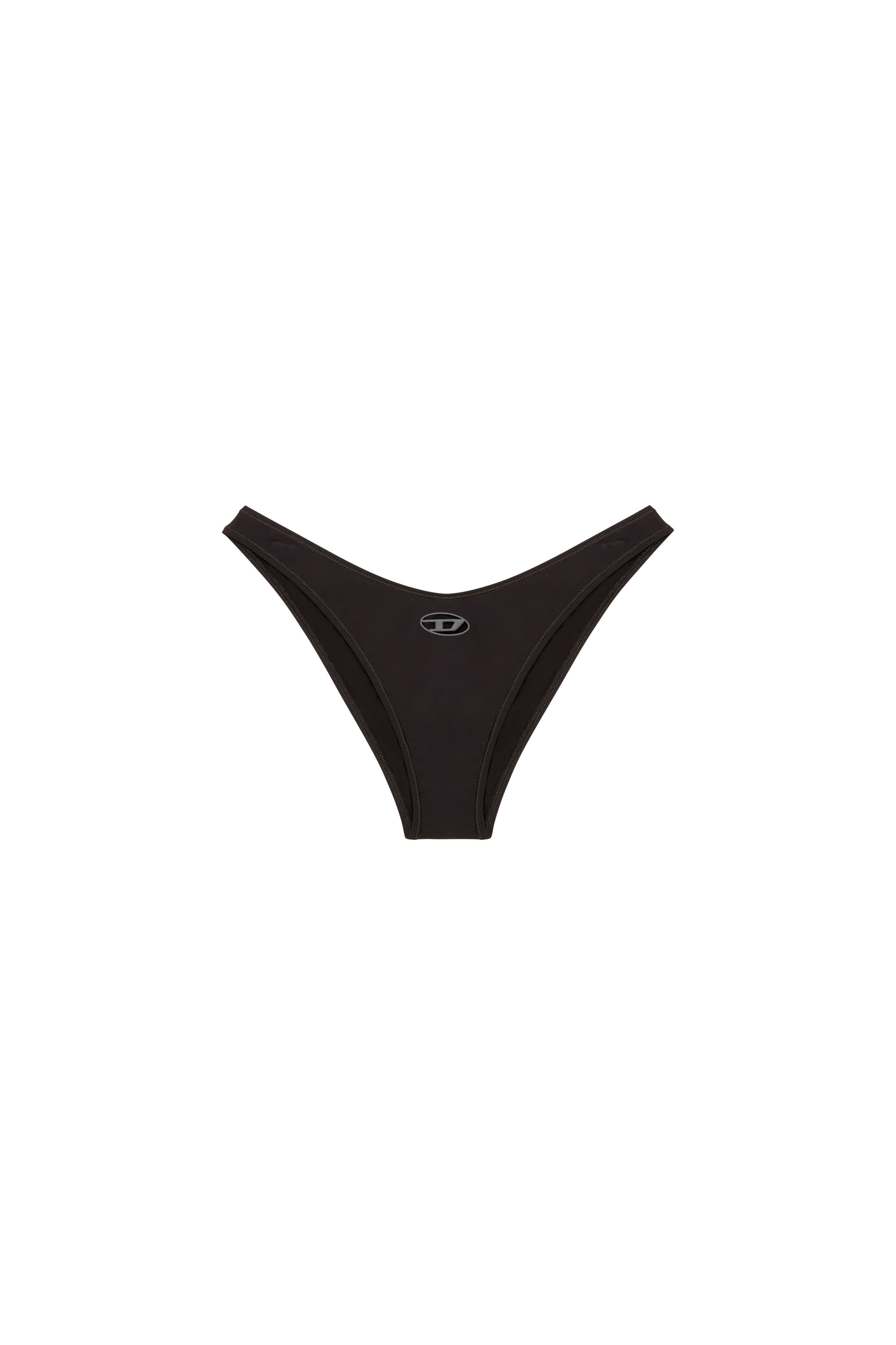 Diesel - PUNCHY-UTLT, Woman's Microfibre briefs with cut-out logo in Black - 4