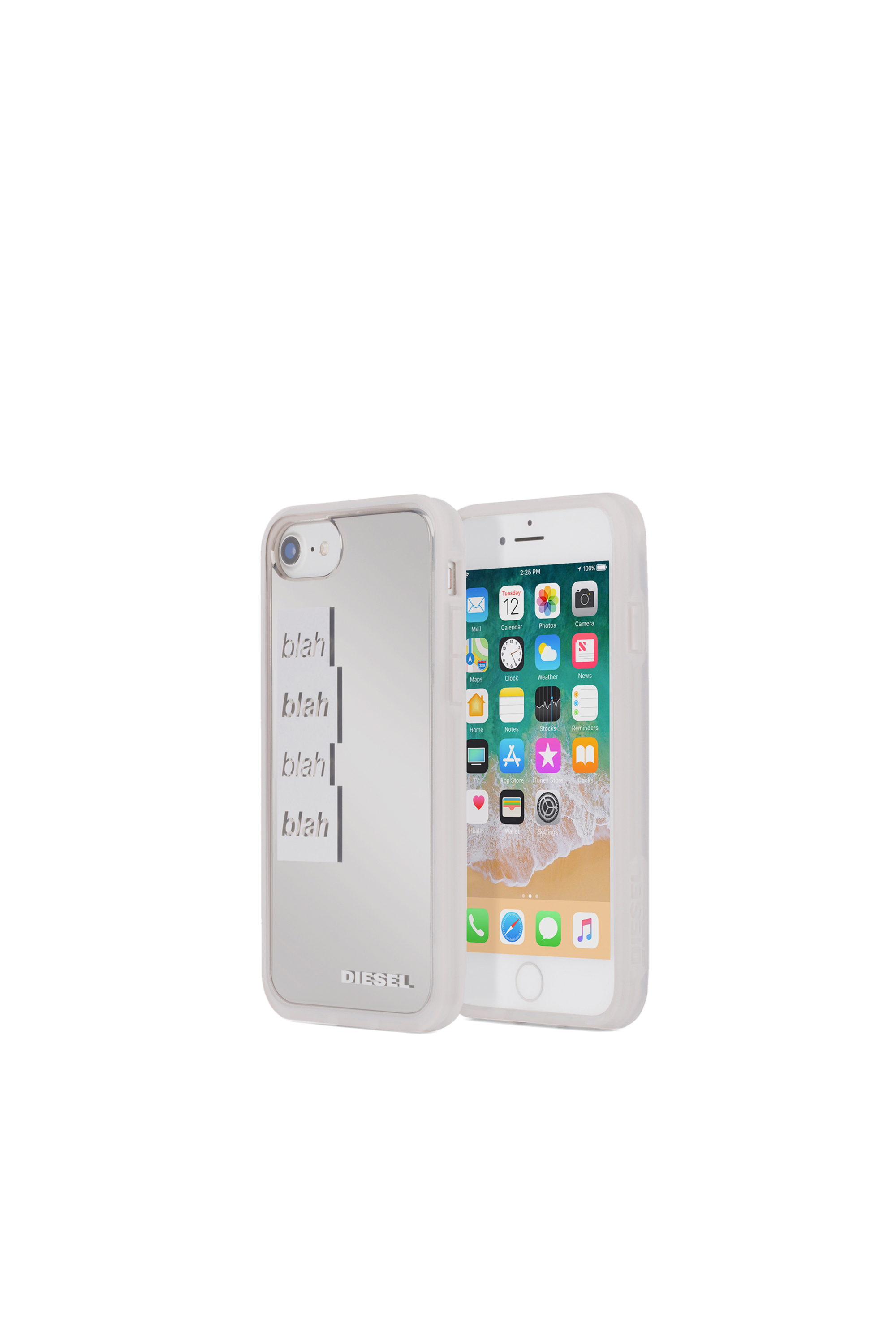 Diesel - BLAH BLAH BLAH IPHONE 8/7/6s/6 CASE, Woman's Trasparent resin case, iPhone 8/7/6s/6 in White - 1