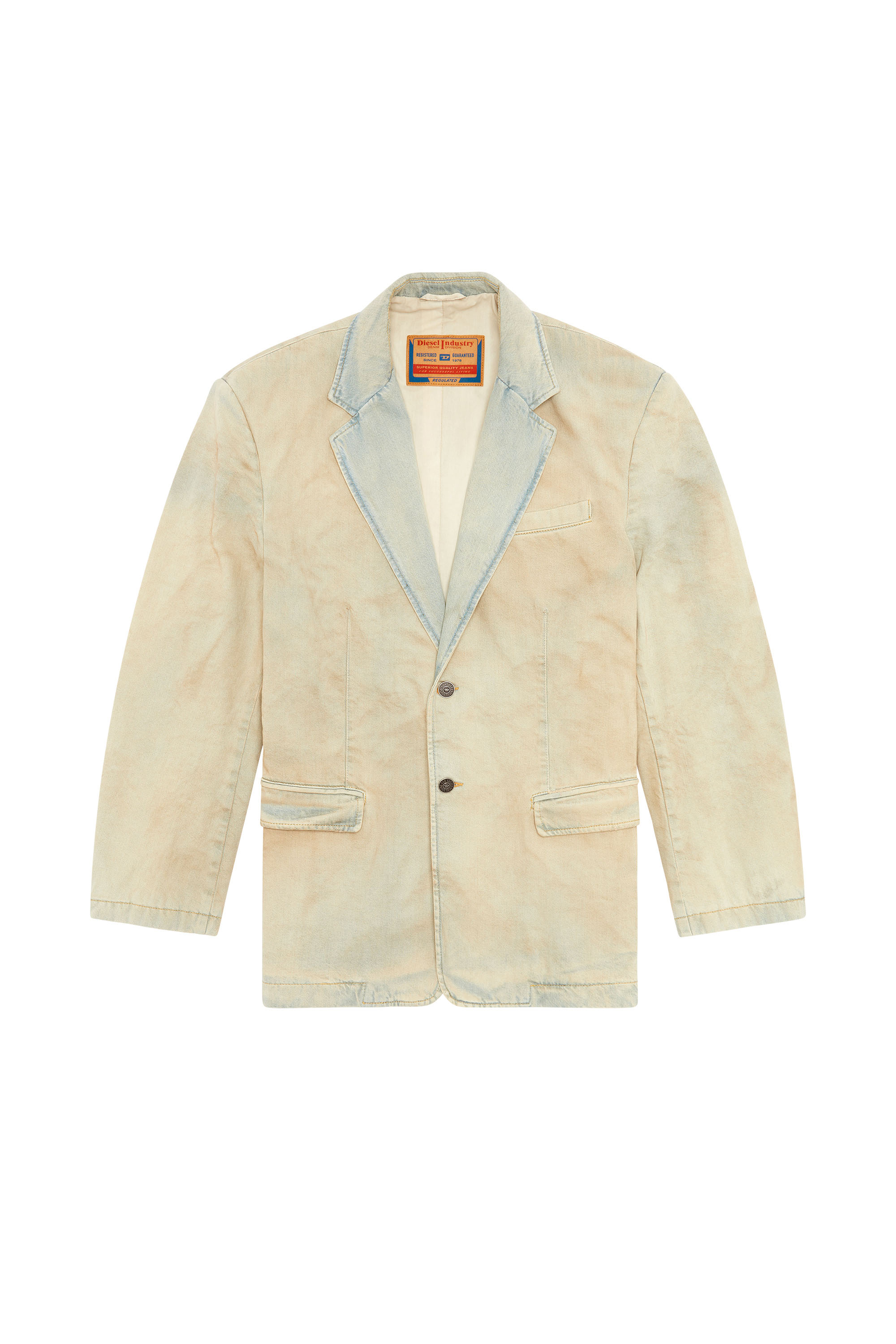 Diesel - D-BLA-S, Man's Blazer in tailored denim in Light Blue - 3