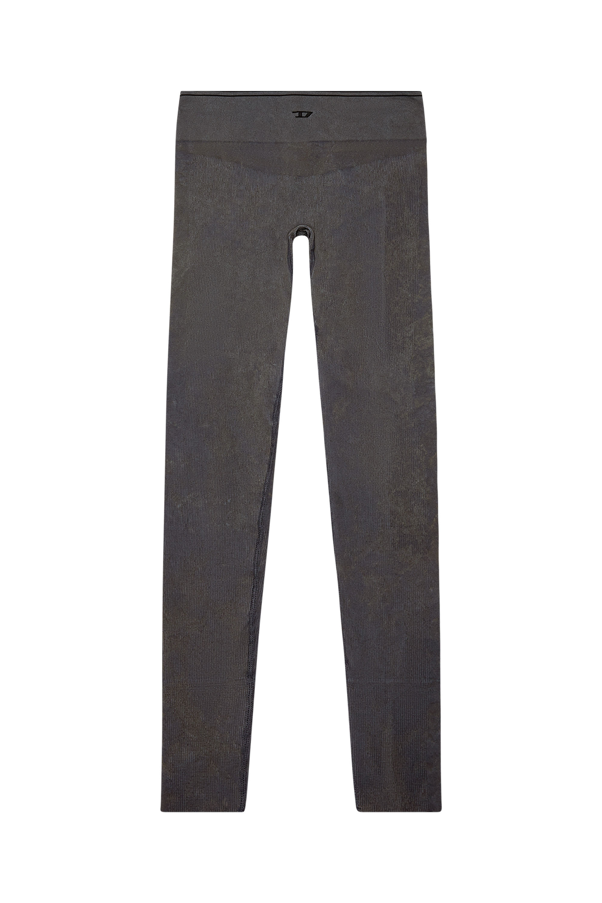Diesel - AWSB-EFFIE-WT08, Woman's Ribbed light-support leggings in Dark grey - 3