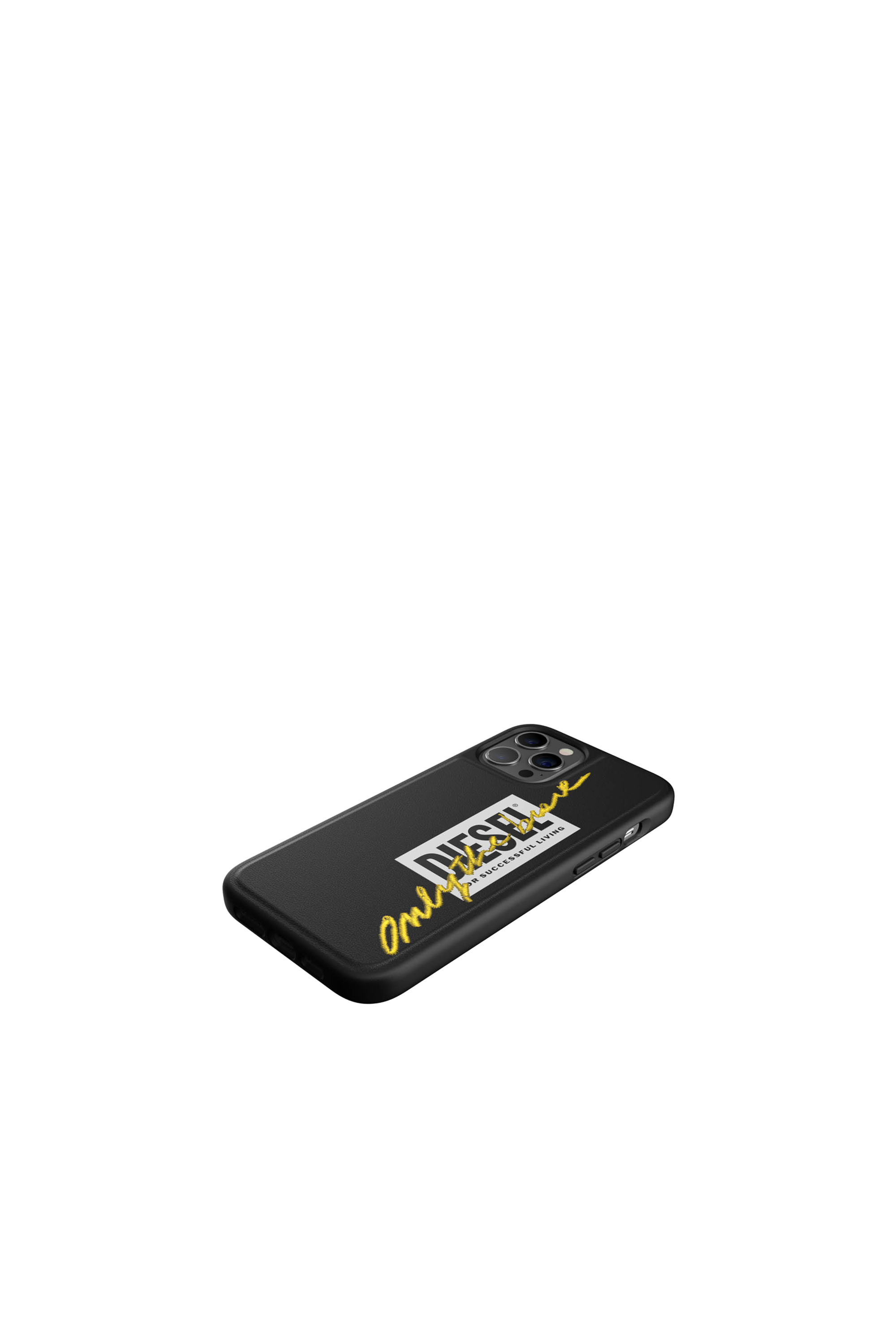 Diesel - 42508 STANDARD CASE, Unisex's Moulded Case Core for iPhone 12 Pro Max in Black/Yellow - 4