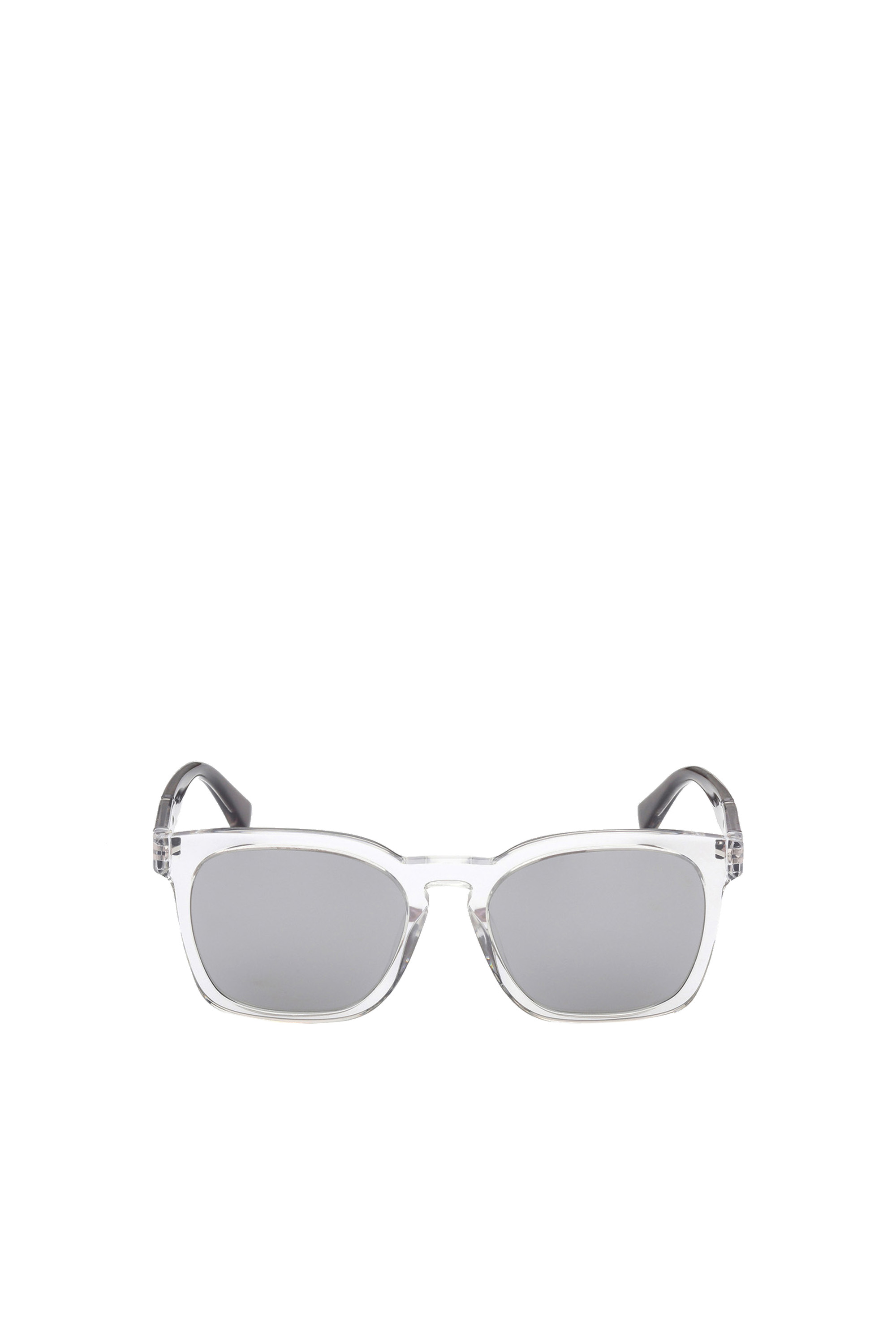 Diesel - DL0342, Unisex's Sunglasses with squared proportions frame in White - 2