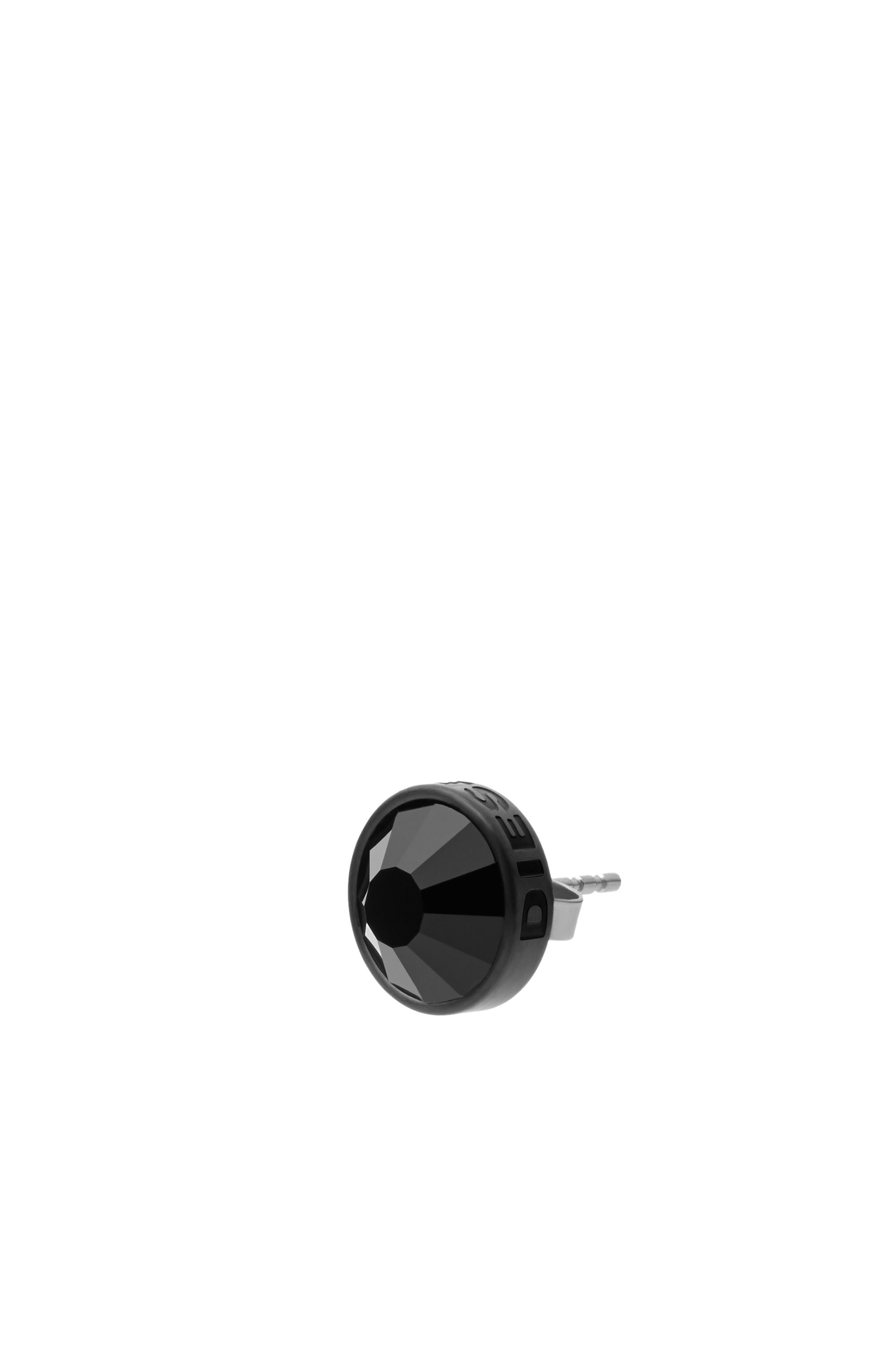 Diesel - DX1275, Man's Black stainless steel single single stud earring in Black - 1