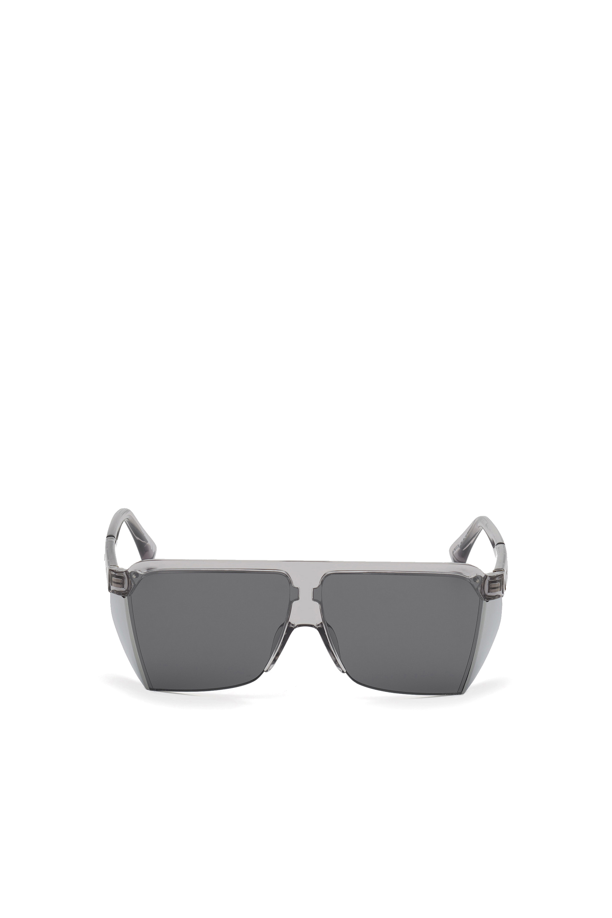 Diesel - DL0319, Man's Wraparound glasess in acetate and metal in Grey - 2