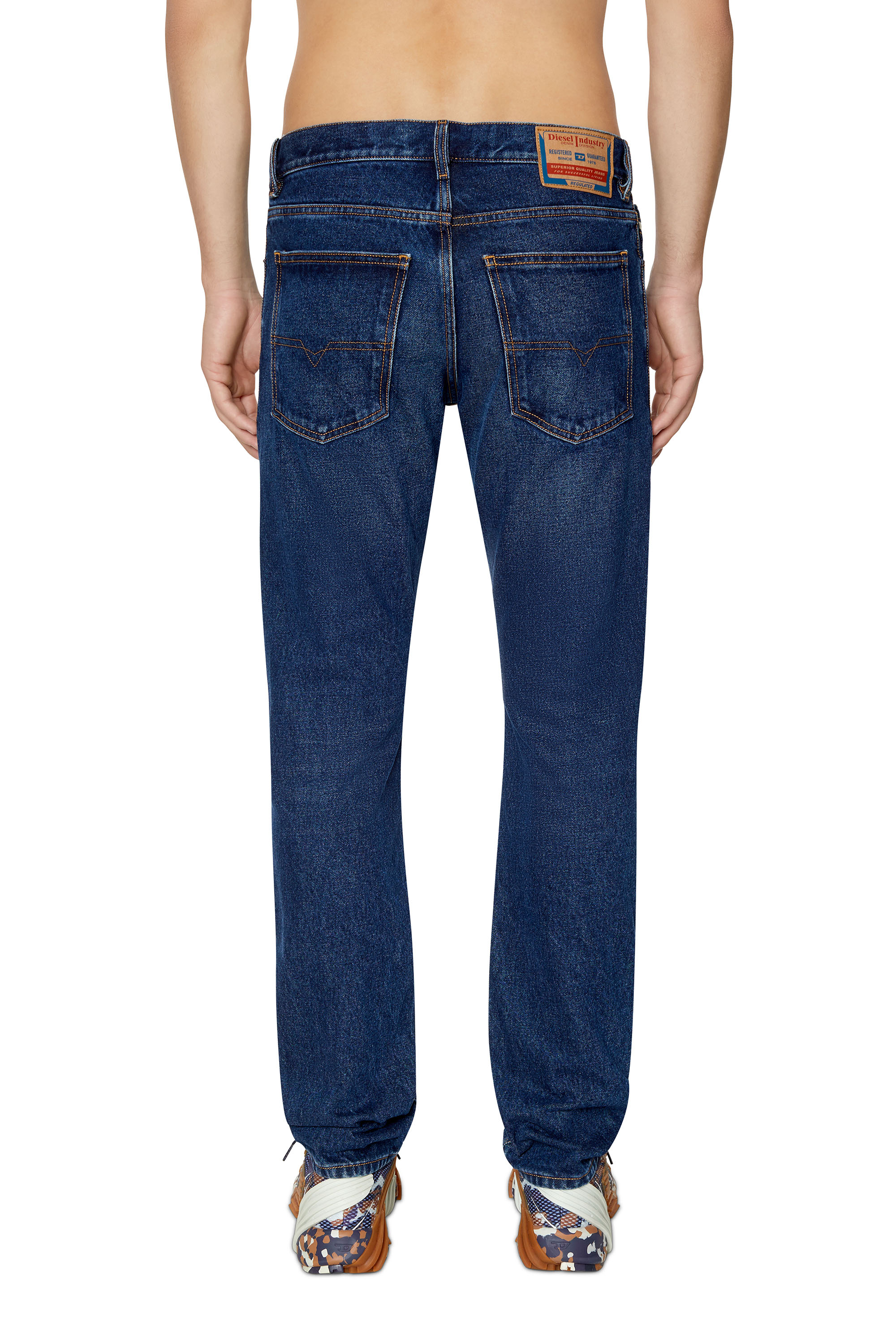 Diesel - Straight Jeans 1995 D-Sark 007E6, Man's Straight Jeans - 1995 D-Sark in Dark Blue - 4
