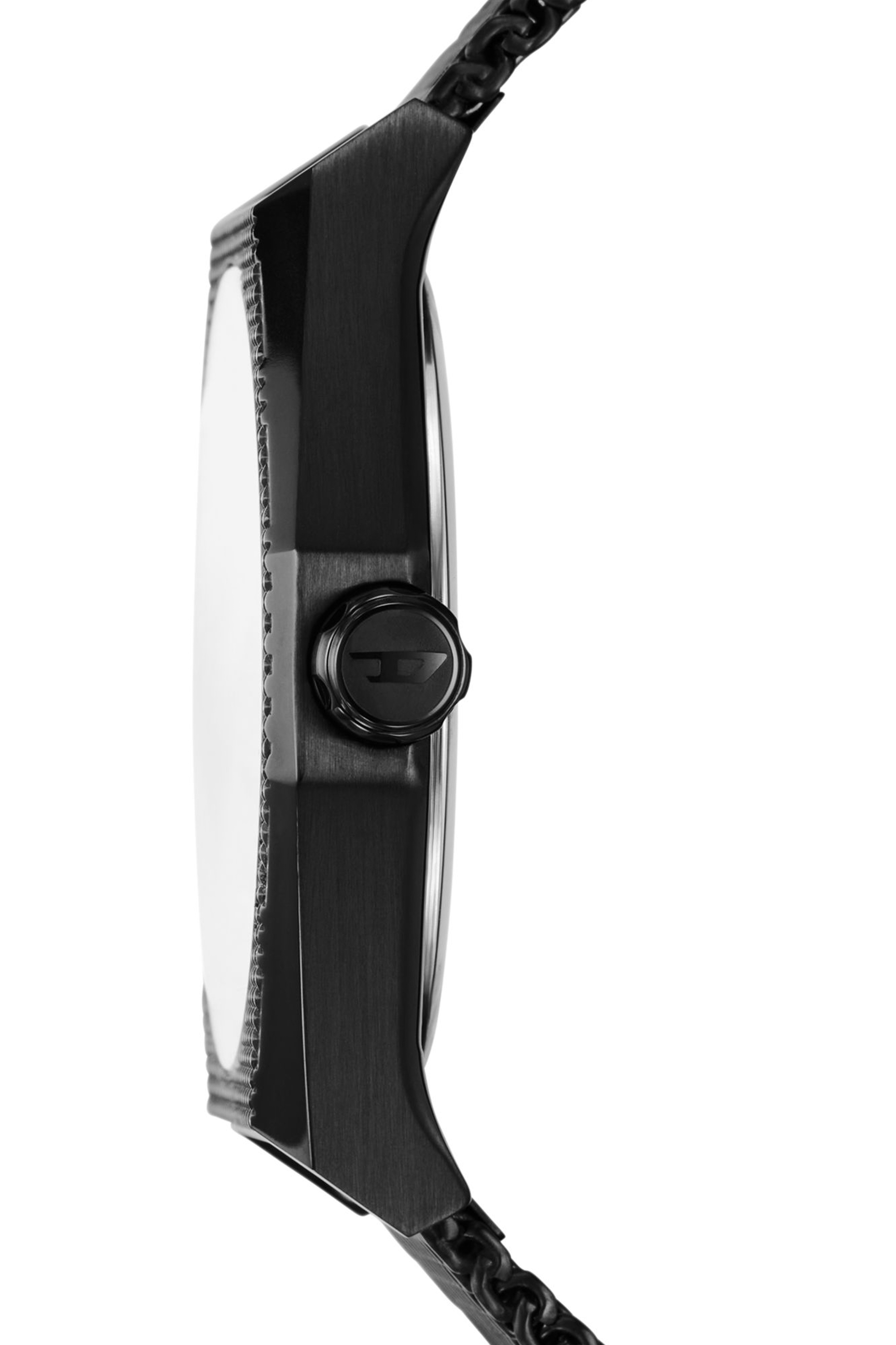 Diesel - DZ2194, Man's Scraper three-hand black stainless steel watch in Black - 3