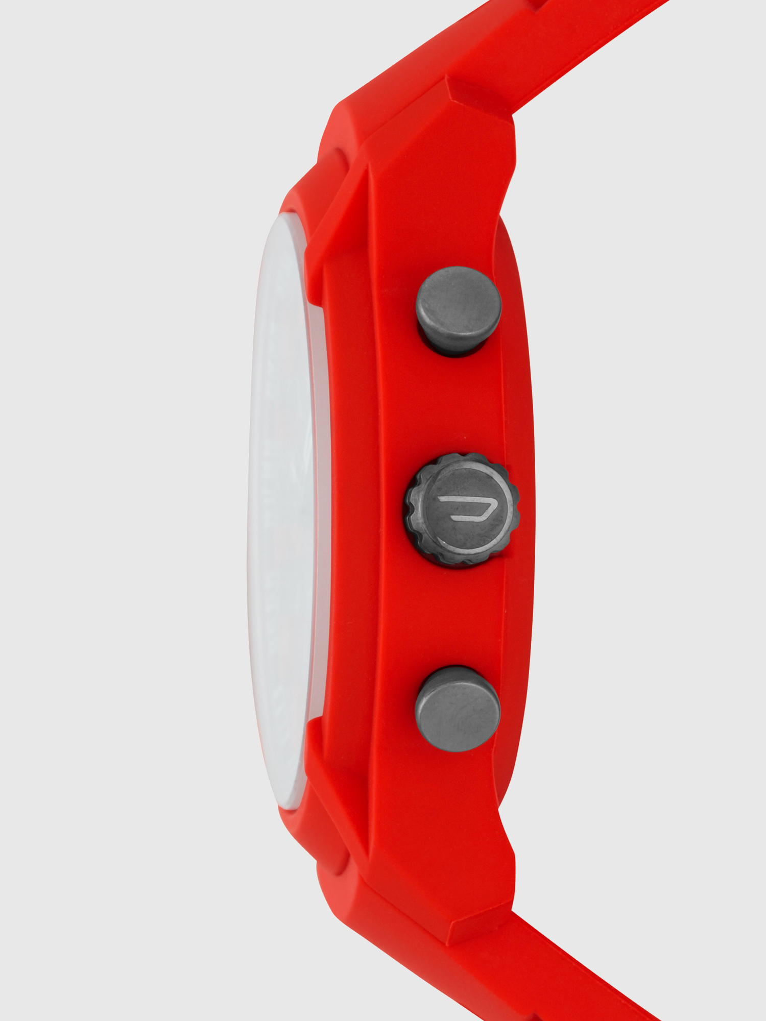 Diesel - DT1016, Man's Armbar Hybrid red-gray silicone smartwatch, 44 mm in Red - 4