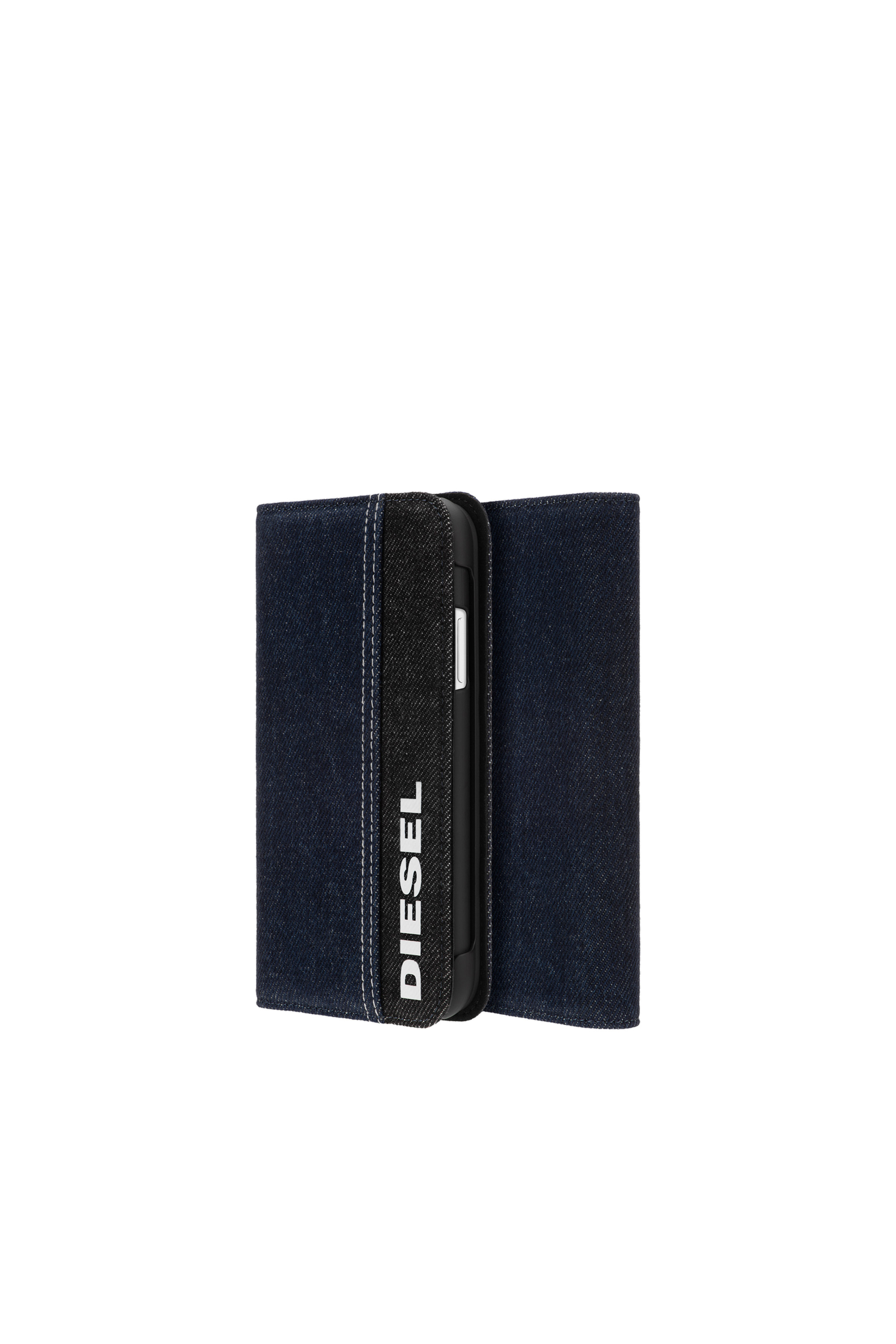 Diesel - DIPH-038-DENVL, Unisex's 2-in-1 folio case for iPhone 11 in Blue Jeans - 1