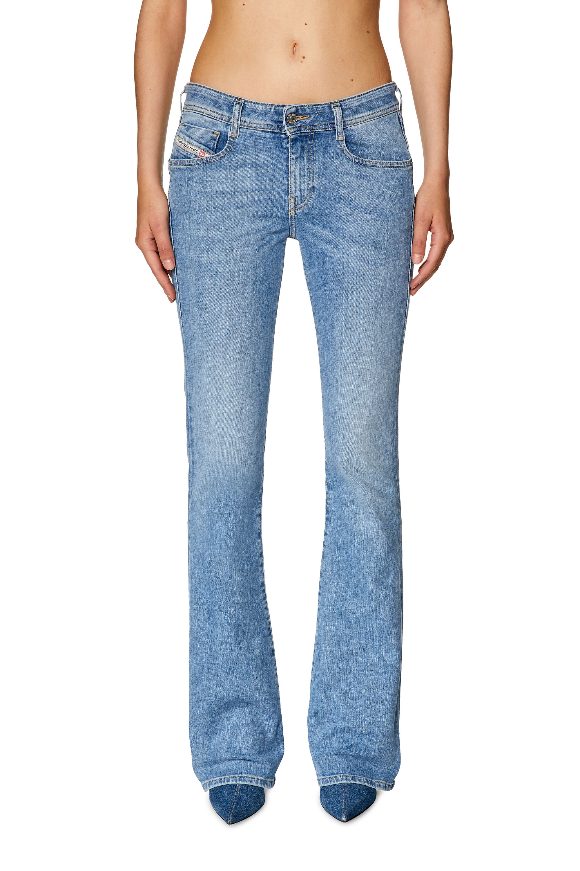 Diesel - Bootcut and Flare Jeans 1969 D-Ebbey 09F76, Woman's Bootcut and Flare Jeans - 1969 D-Ebbey in Light Blue - 1