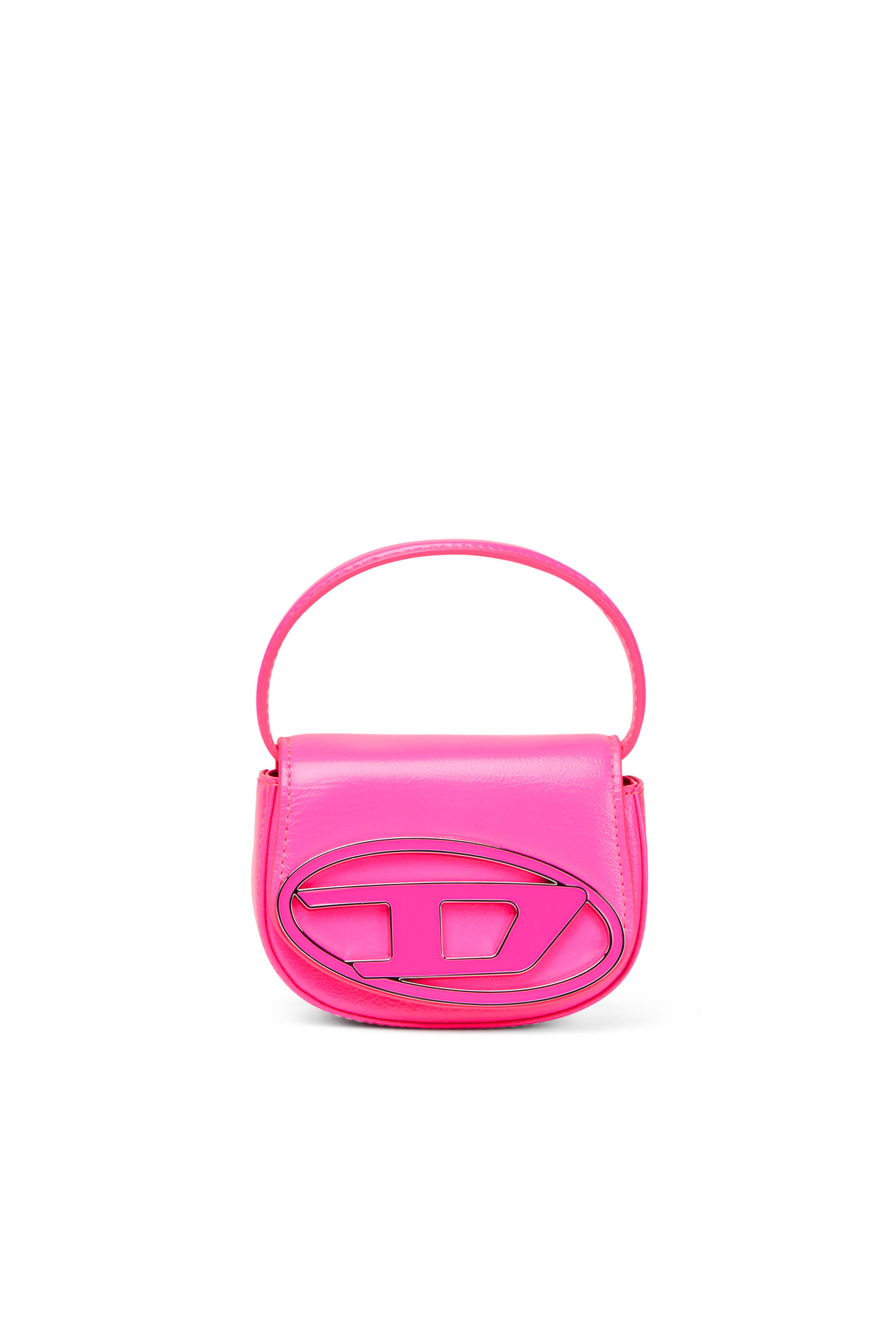 Diesel - 1DR XS, Woman's 1DR XS - Iconic mini bag in neon leather in Pink Fluo - 1