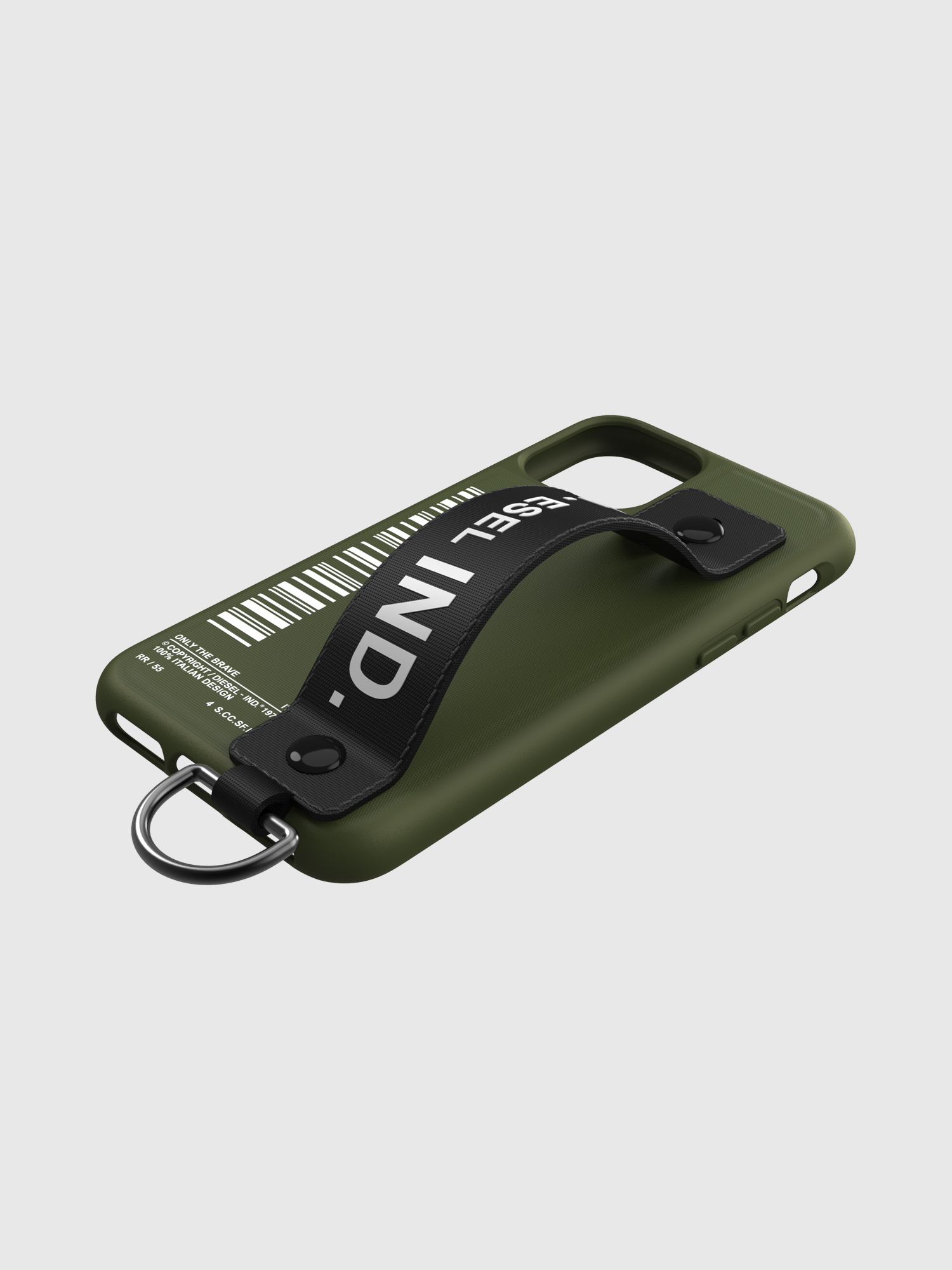 Diesel - 42008 STANDARD CASE, Unisex's Handstrap case for iPhone 11 Pro in Military Green - 4