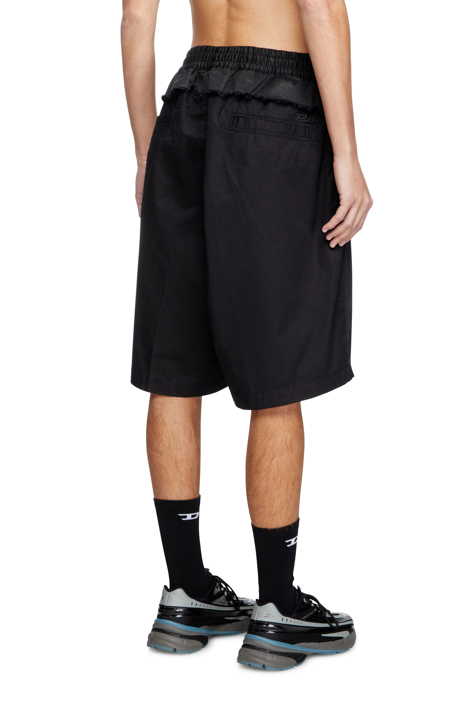 Diesel - P-GUSTAF-SHORT, Man's Cargo shorts in Black - 4