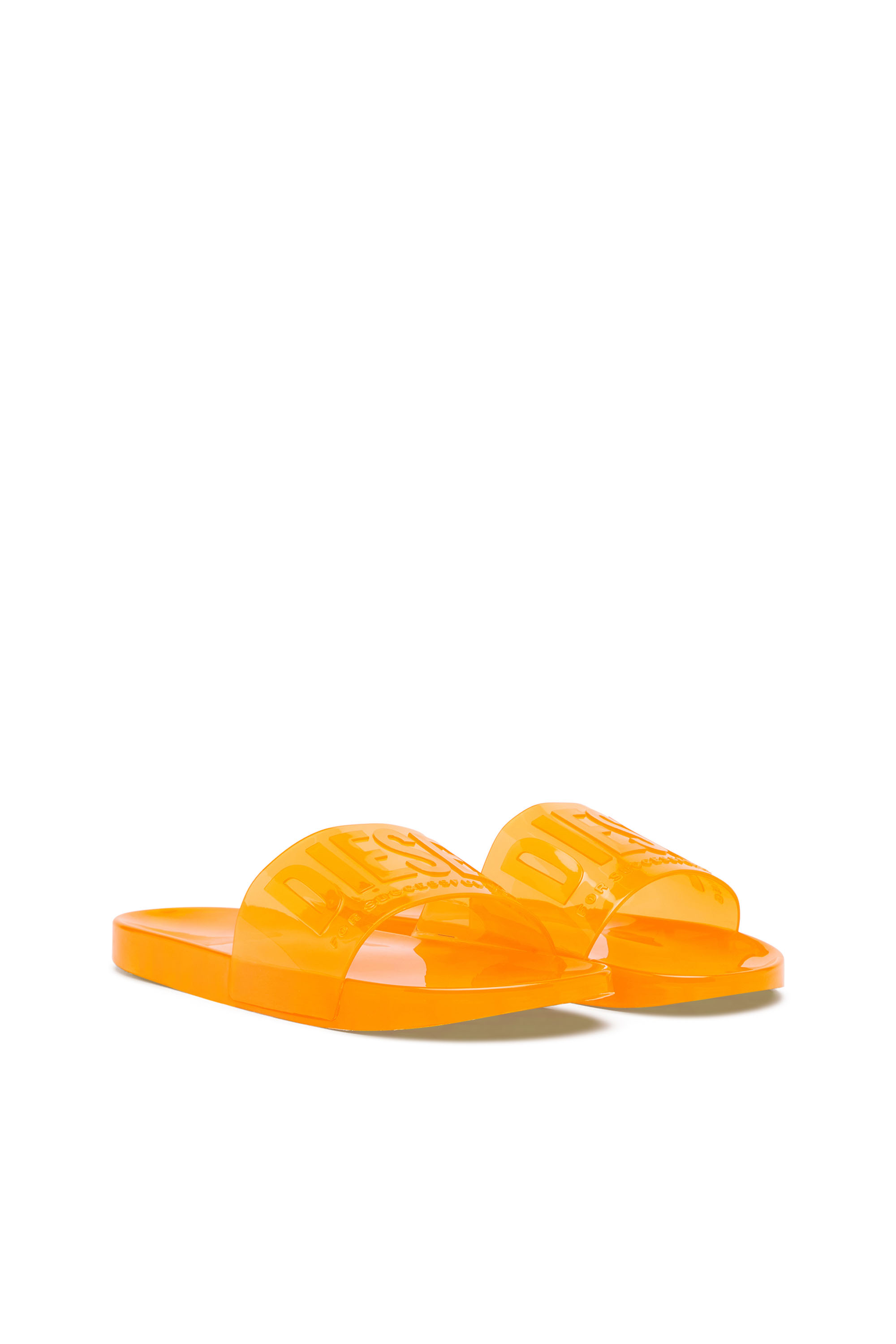 Diesel - SA-KARAIBI GL X, Woman's Sa-Karaibi-Pool slides in clear PVC in Orange - 2