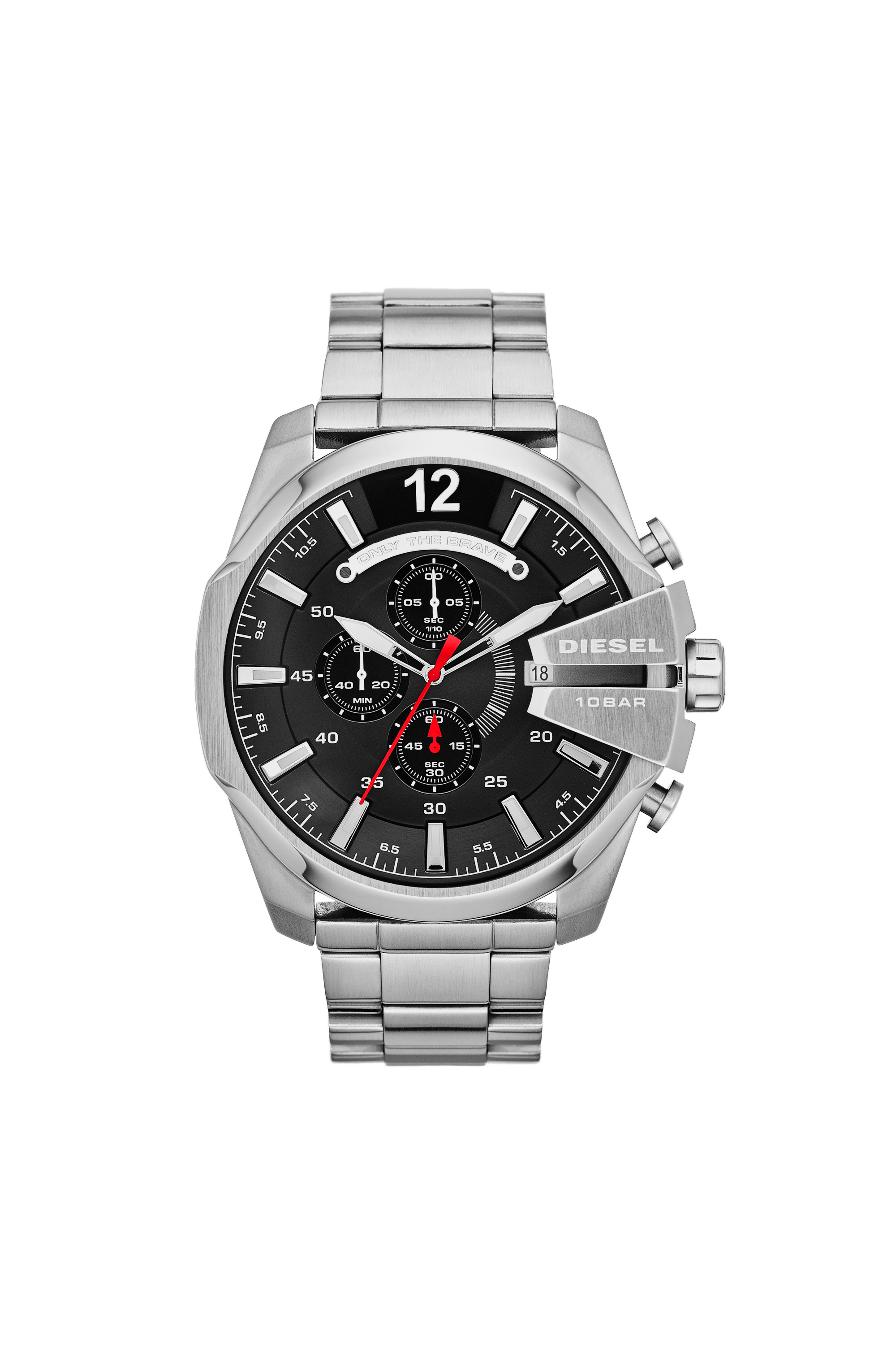 Diesel - DZ4308, Man's Watch with orange and white details in Grey - 1