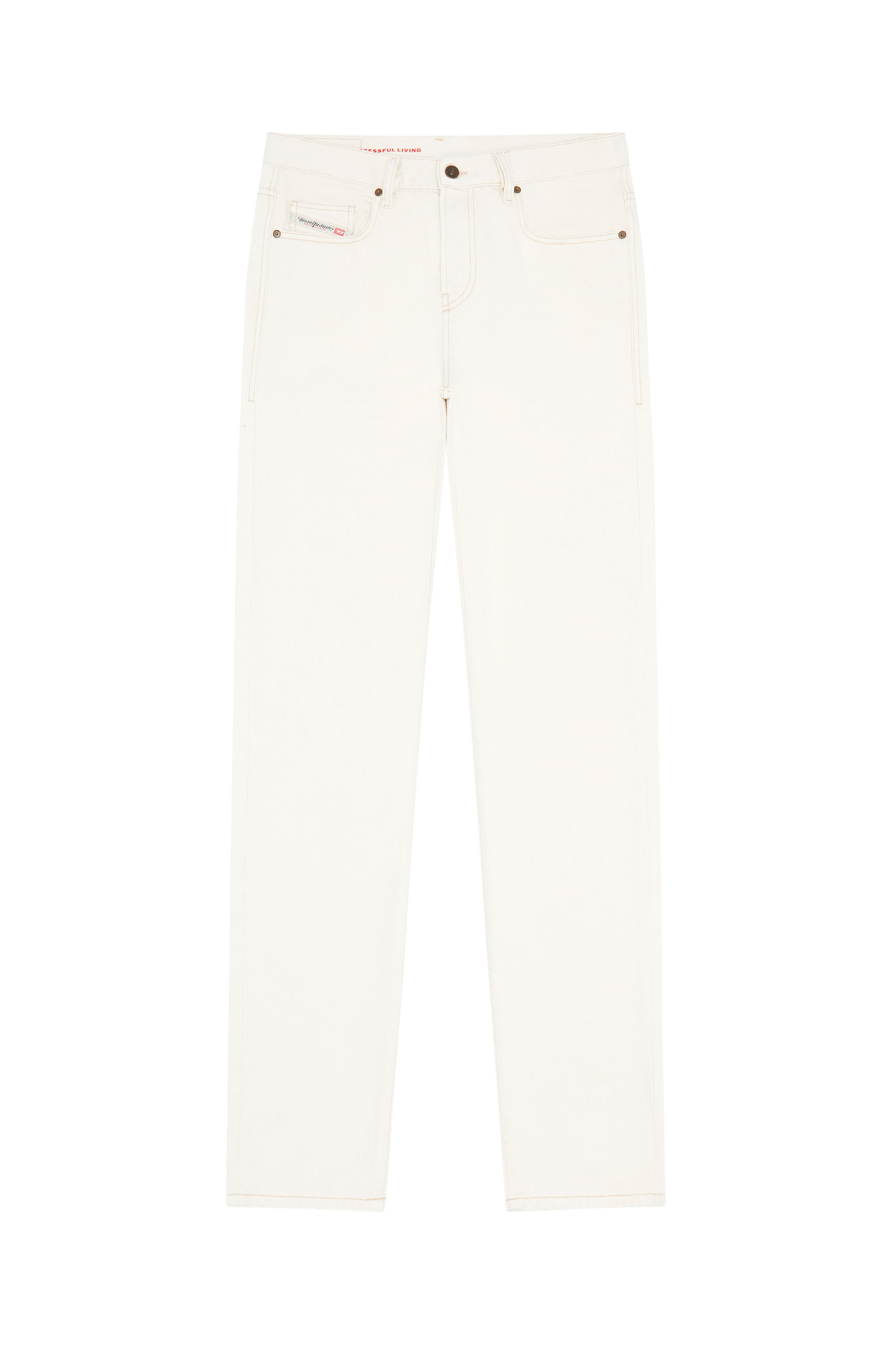 Diesel - Straight Jeans 2020 D-Viker 09B95, Man's Straight Jeans - 2020 D-Viker in White - 3