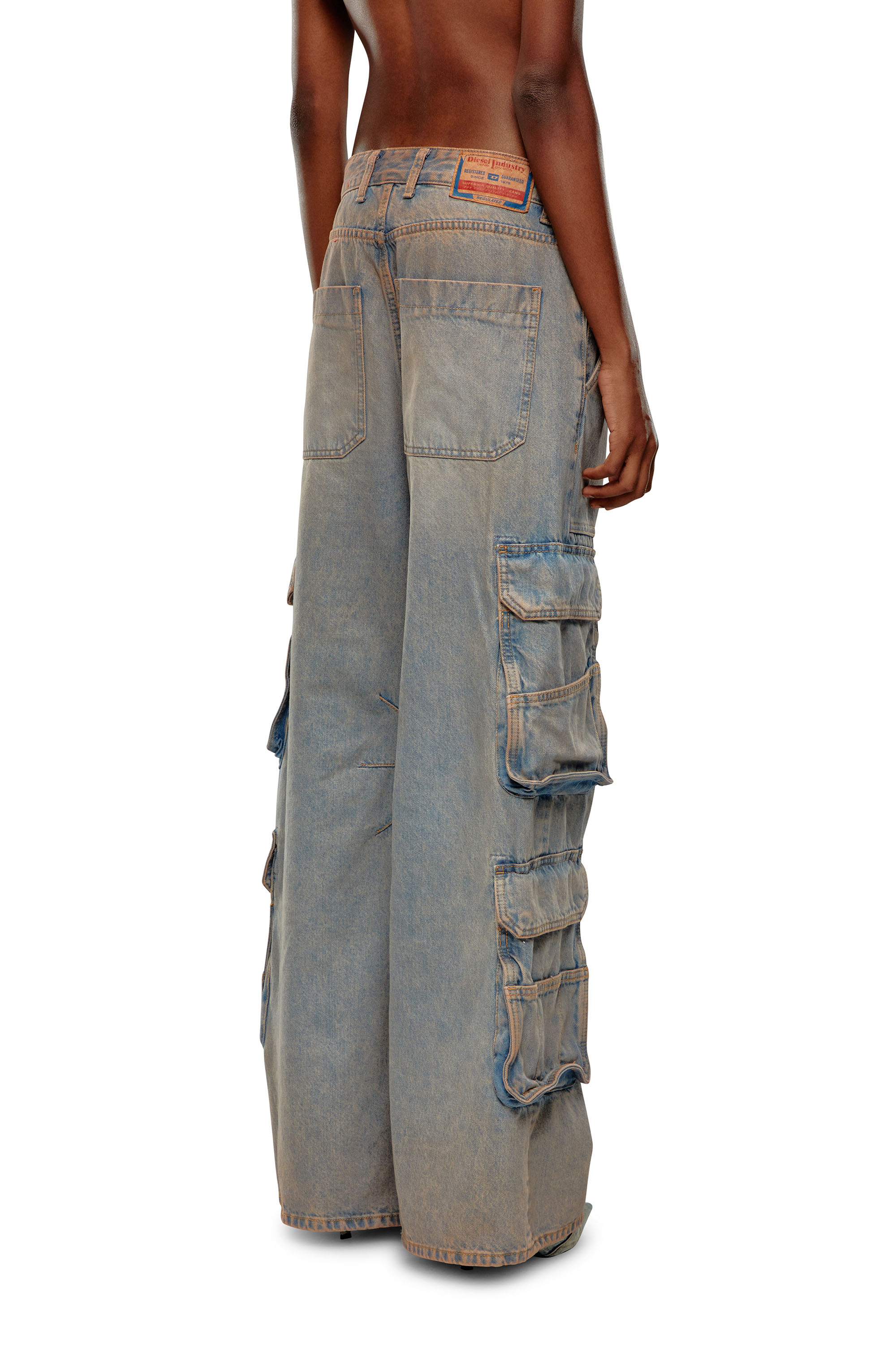 Diesel - Woman's Relaxed Jeans 1996 D-Sire 0KIAI, Light Blue - 4