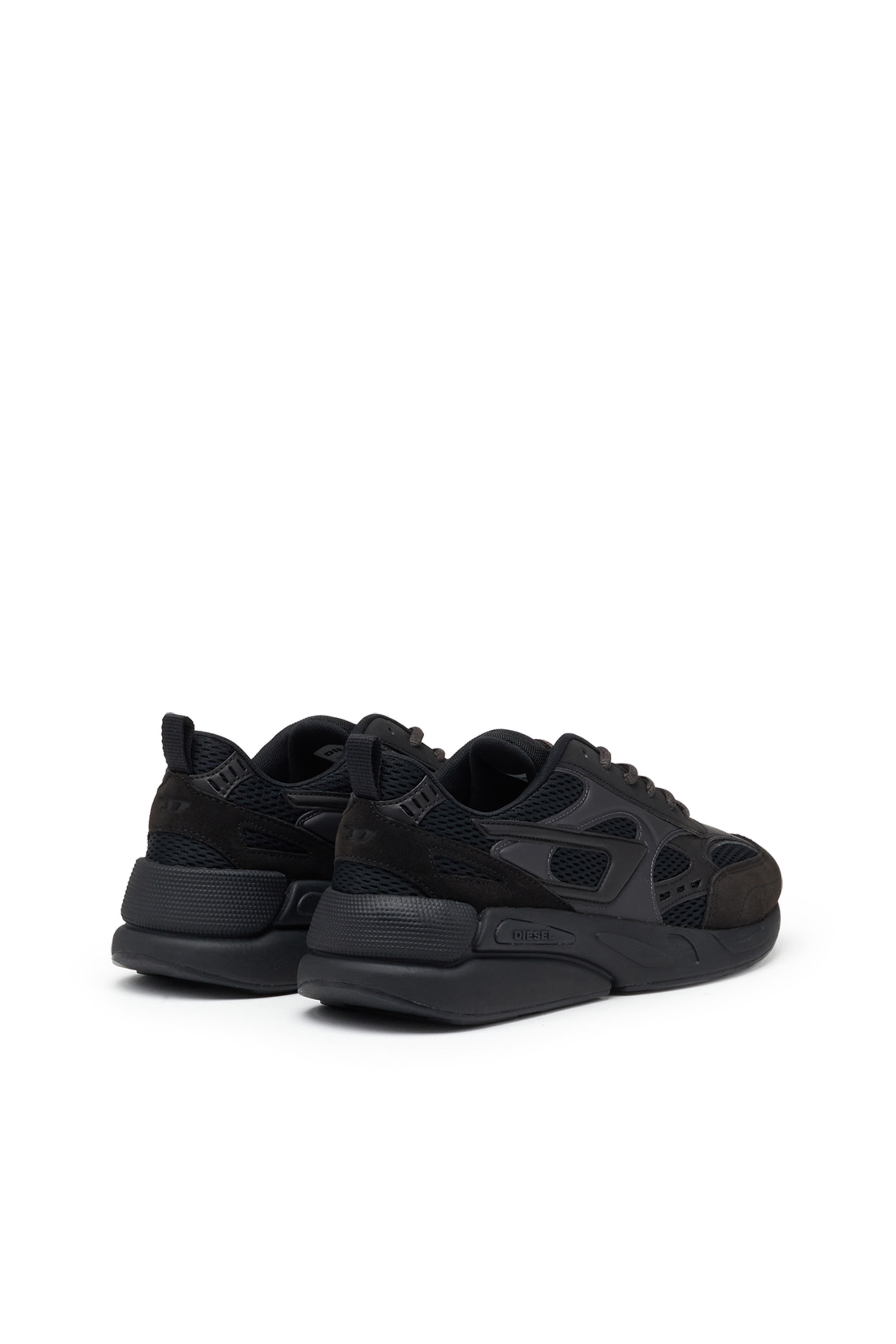 Diesel - S-SERENDIPITY SPORT, Man's S-Serendipity-Sneakers in mesh and suede in Black - 3