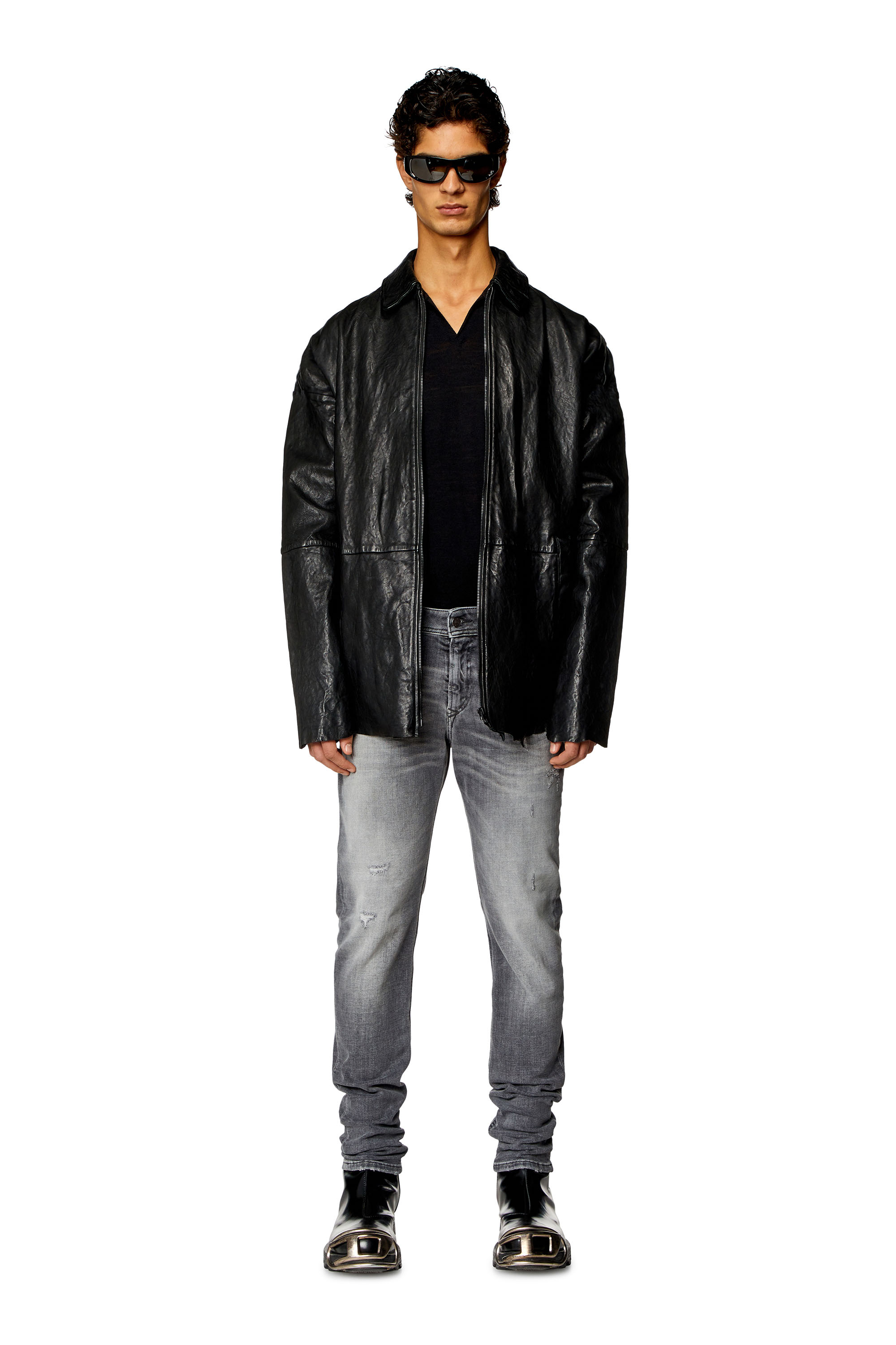 Diesel - Man's Skinny Jeans 1979 Sleenker 09H70, Grey - 2