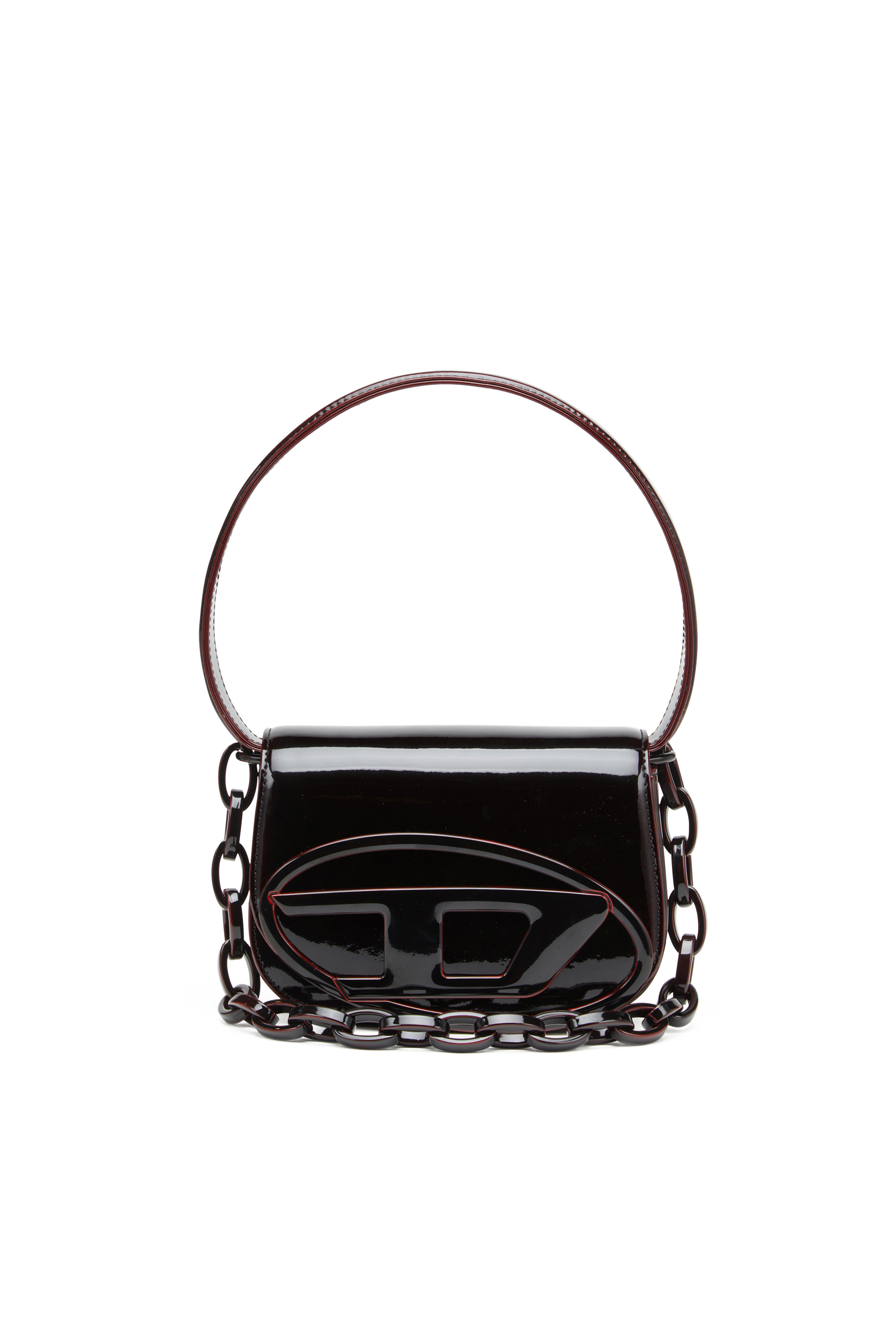 Diesel - 1DR, Woman's Iconic 1DR bag in liquid PU in Burgundy - 1