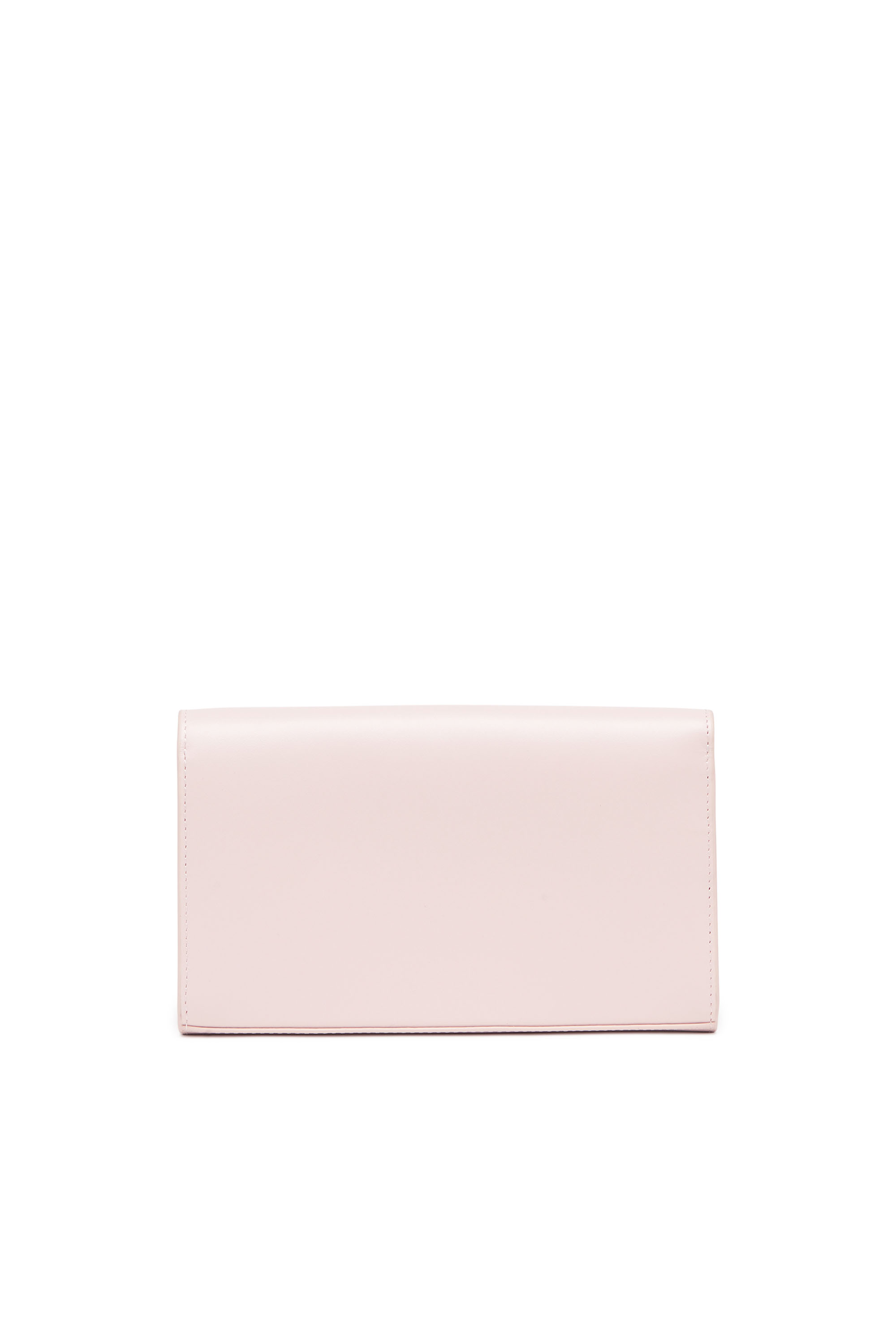 Diesel - 1DR WALLET STRAP, Woman's Wallet purse in pastel leather in Pink - 2