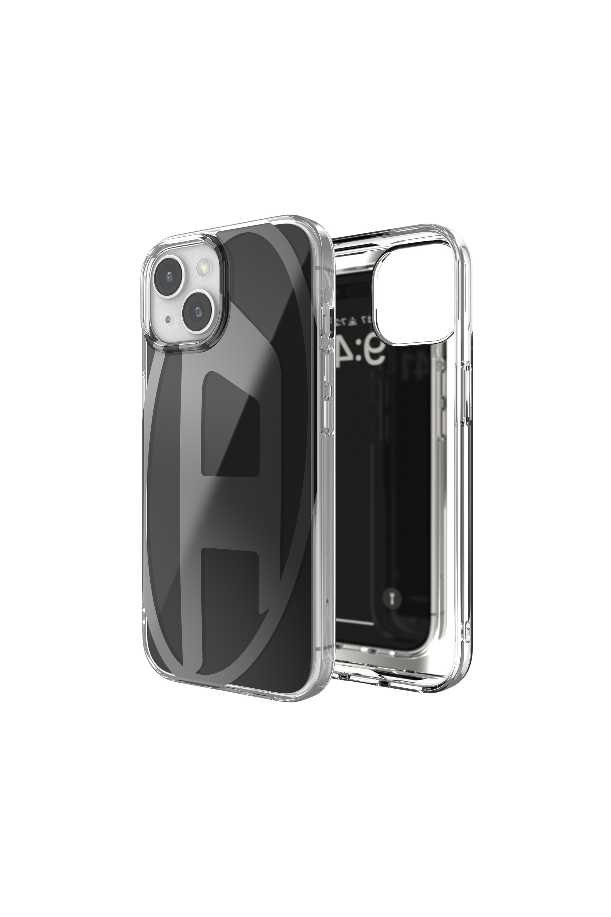 Diesel - 60039 AOP CASE, Unisex's Oval D Case for iP 15 in Black - 1