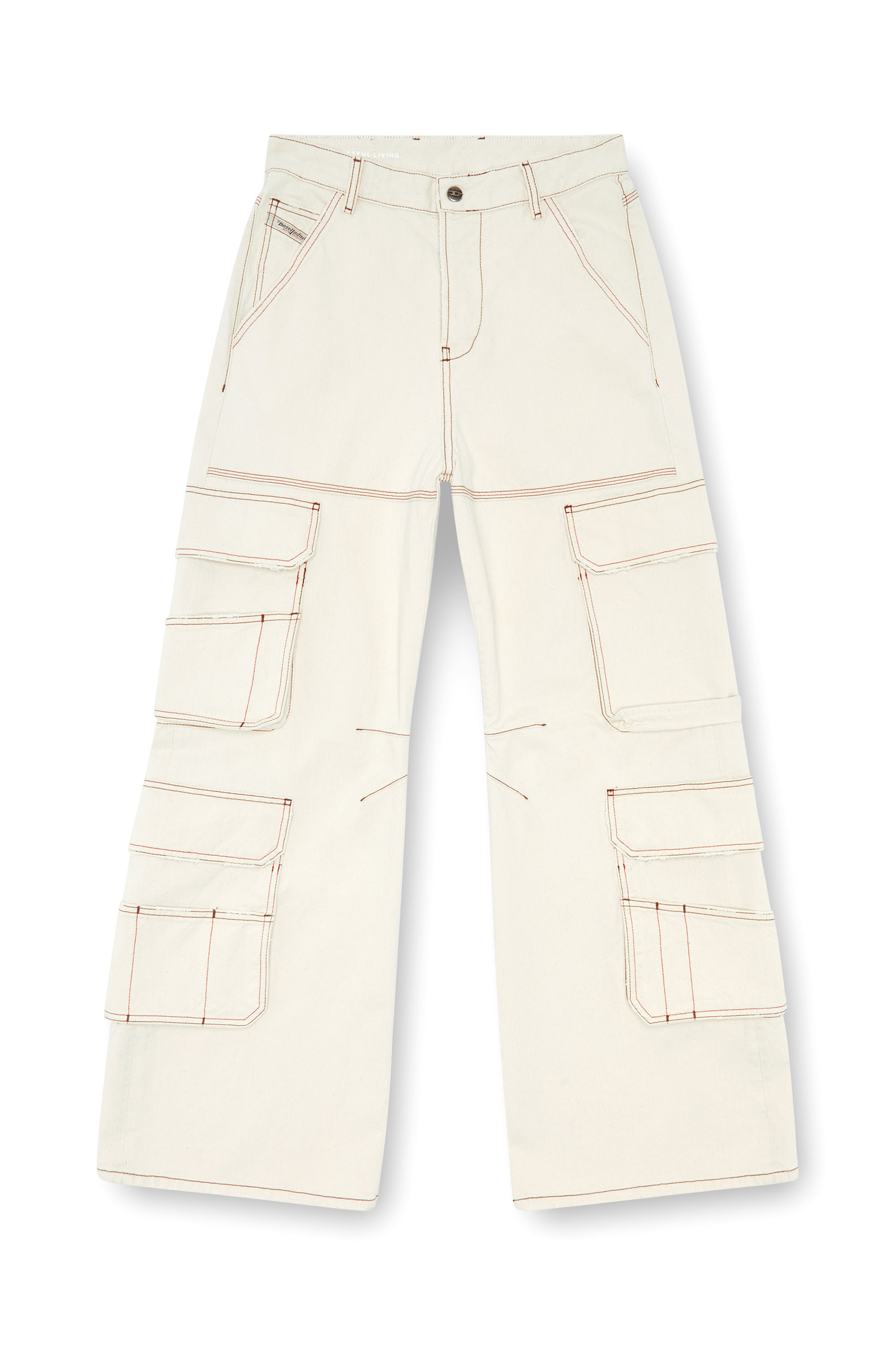 Diesel - Woman's Relaxed Jeans 1996 D-Sire 0GRDQ, White - 3