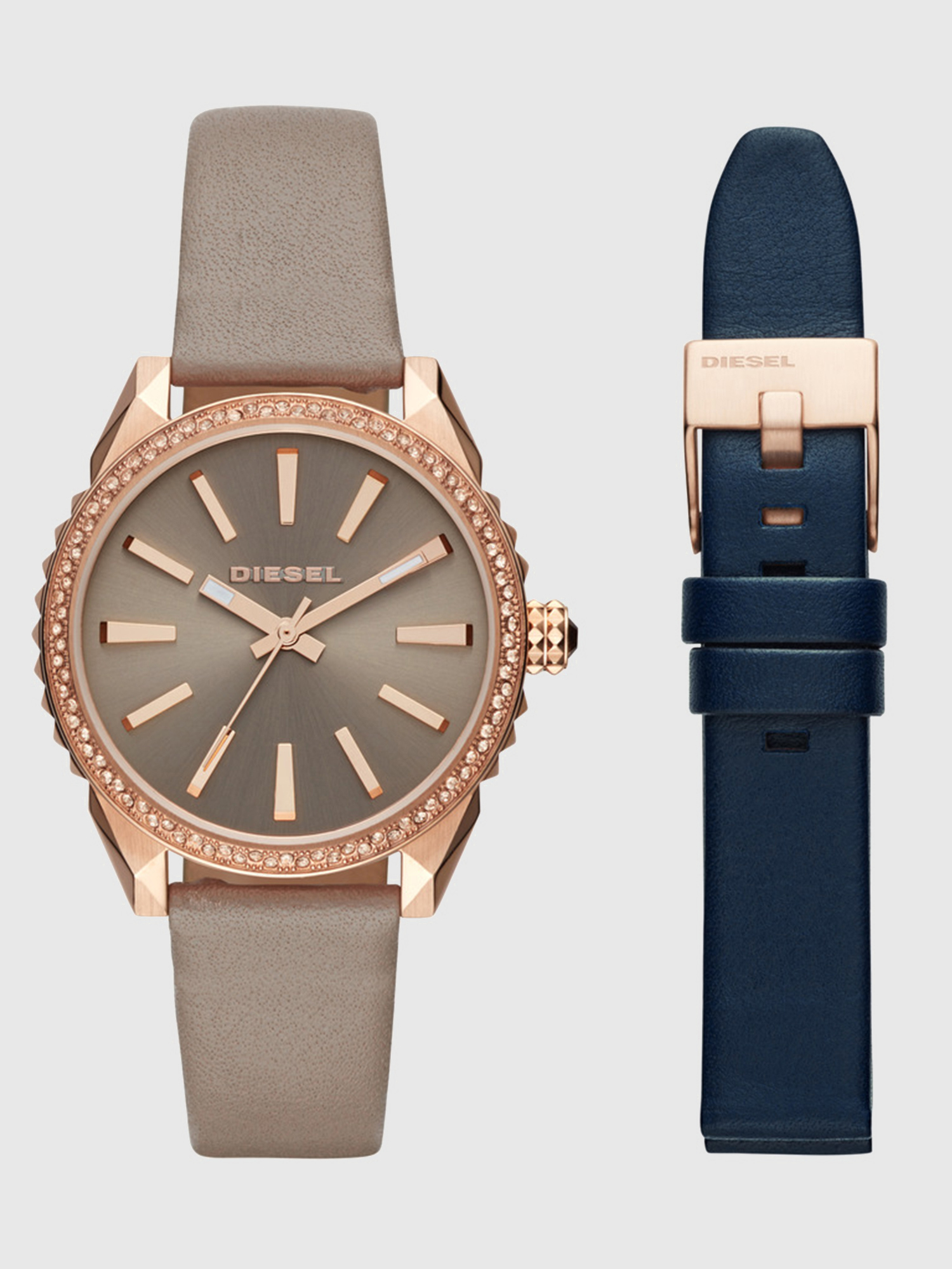 Diesel - DZ5563, Woman's Nuki watch with interchangeable straps, 38 mm in Pink - 1