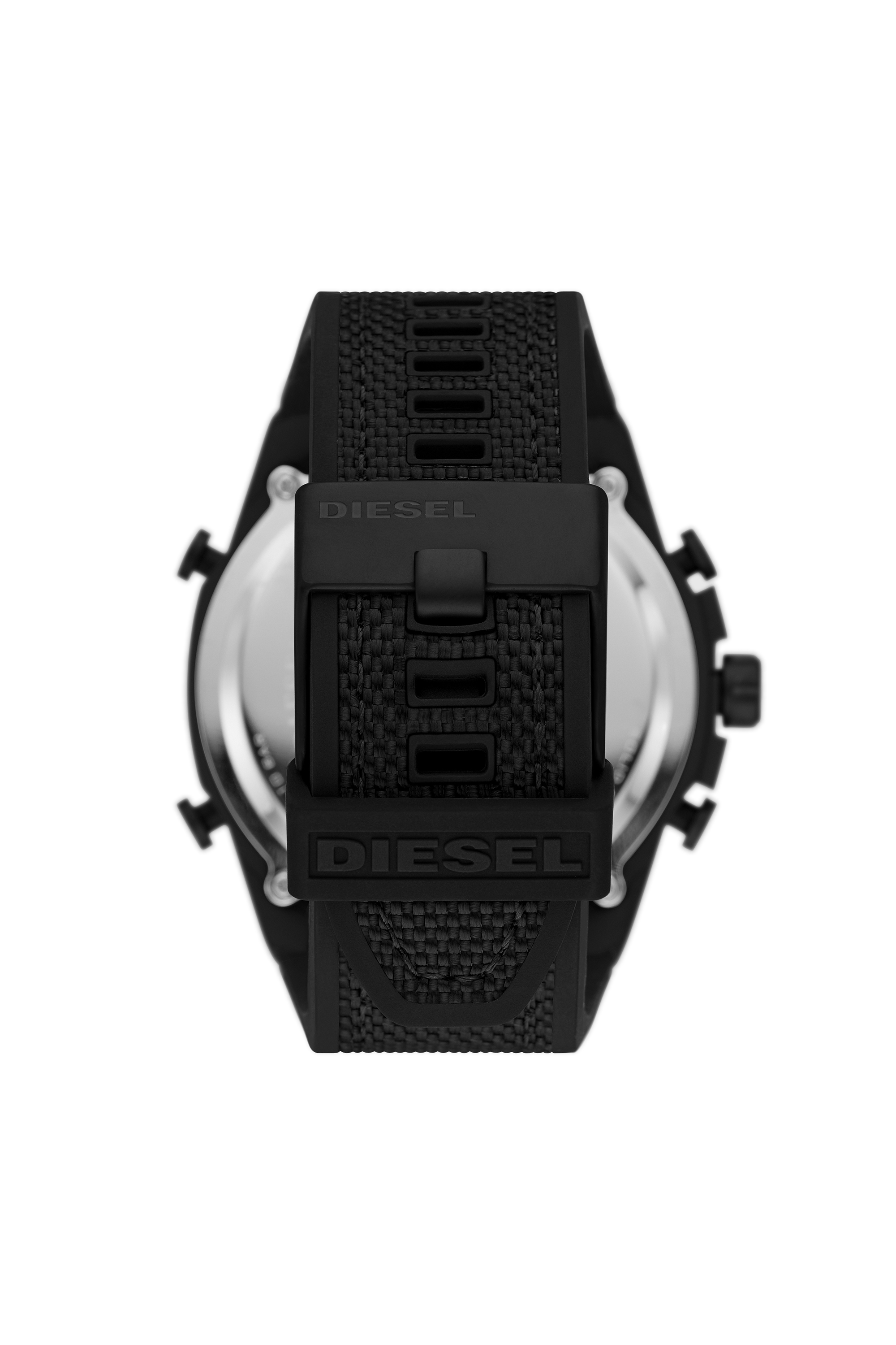 Diesel - DZ4548, Man's Mega Chief analog-digital black nylon and silicone watch in Black - 2