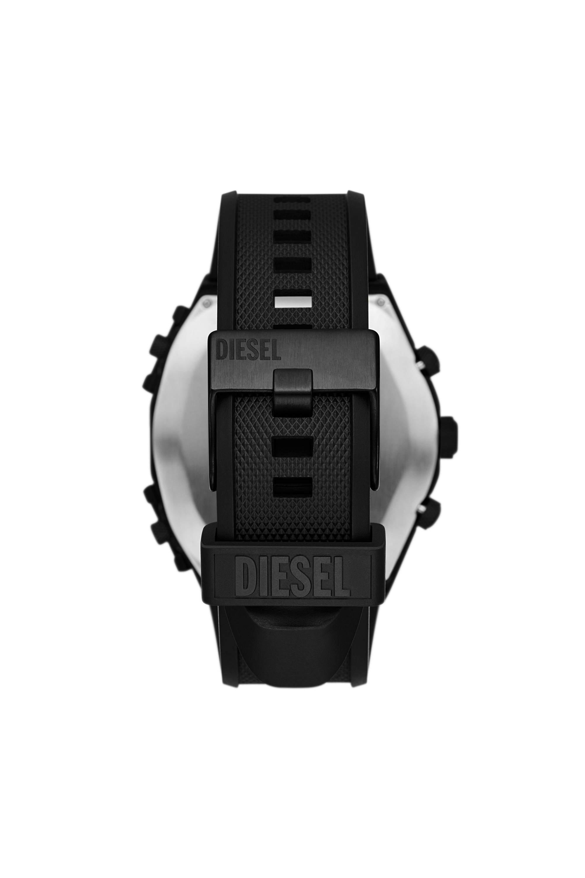 Diesel - DZ7474, Man's Sideshow Black Silicone Watch in Black - 2