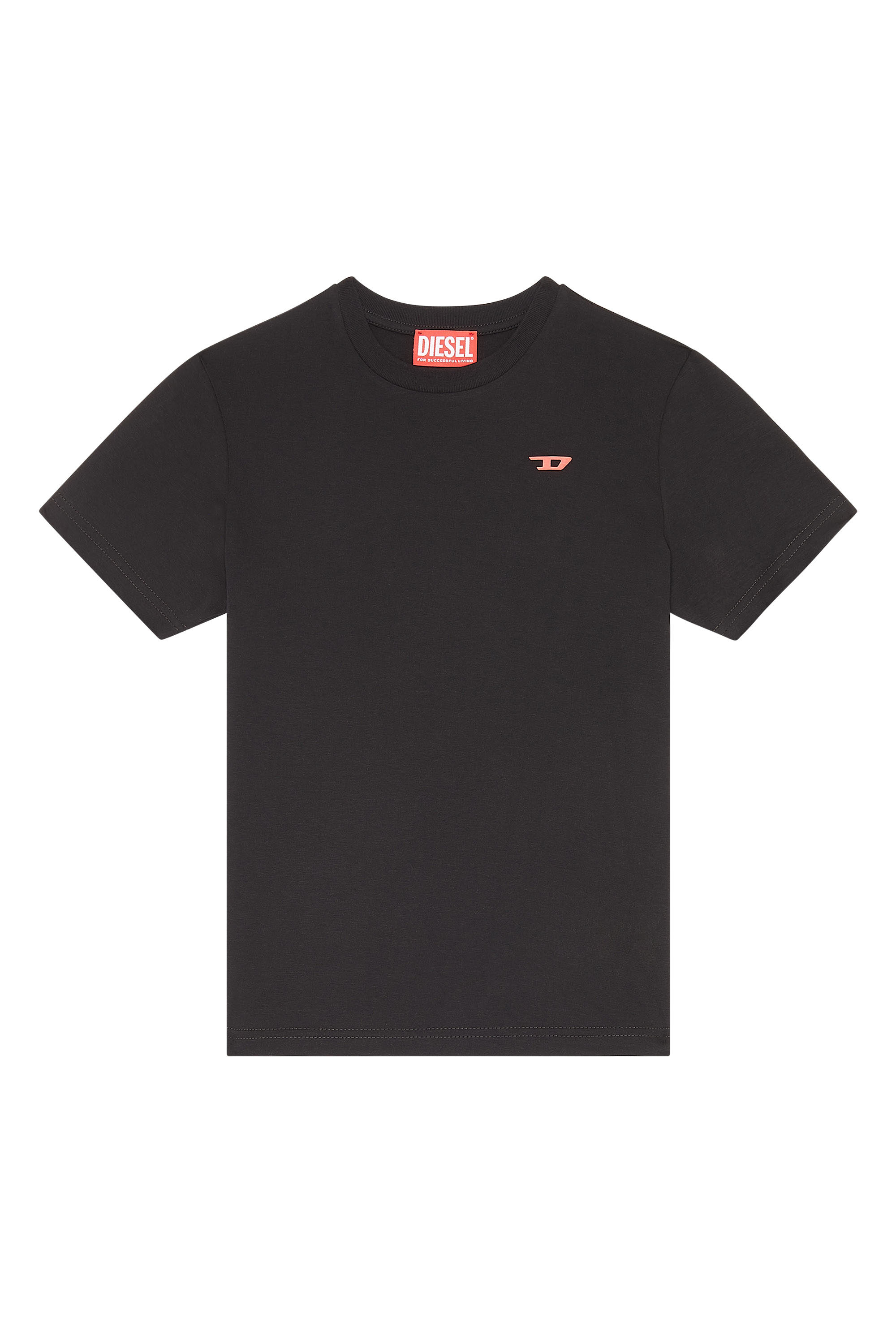 Diesel - LTGIM D, Man's Cotton T-shirt with D logo in Black - 1