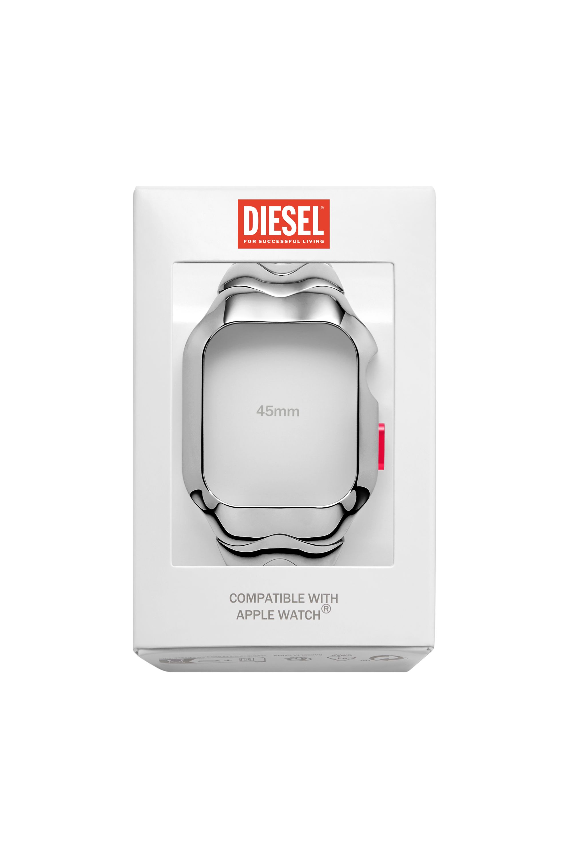 Diesel - DSS0024, Unisex's Stainless Steel Unibody for Apple watch®, 45mm in Silver - 2