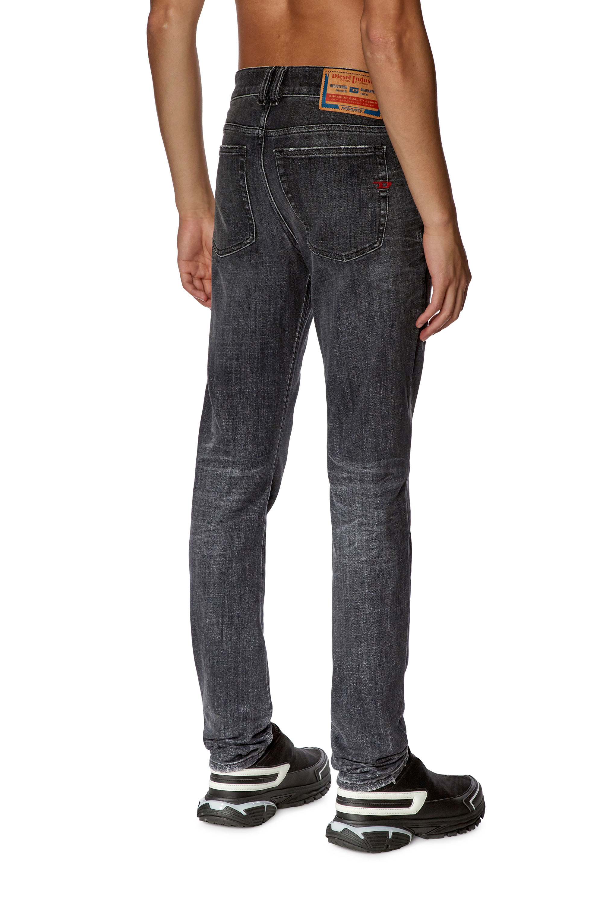 Diesel - Man's Skinny Jeans 1979 Sleenker 09G37, Black/Dark grey - 4