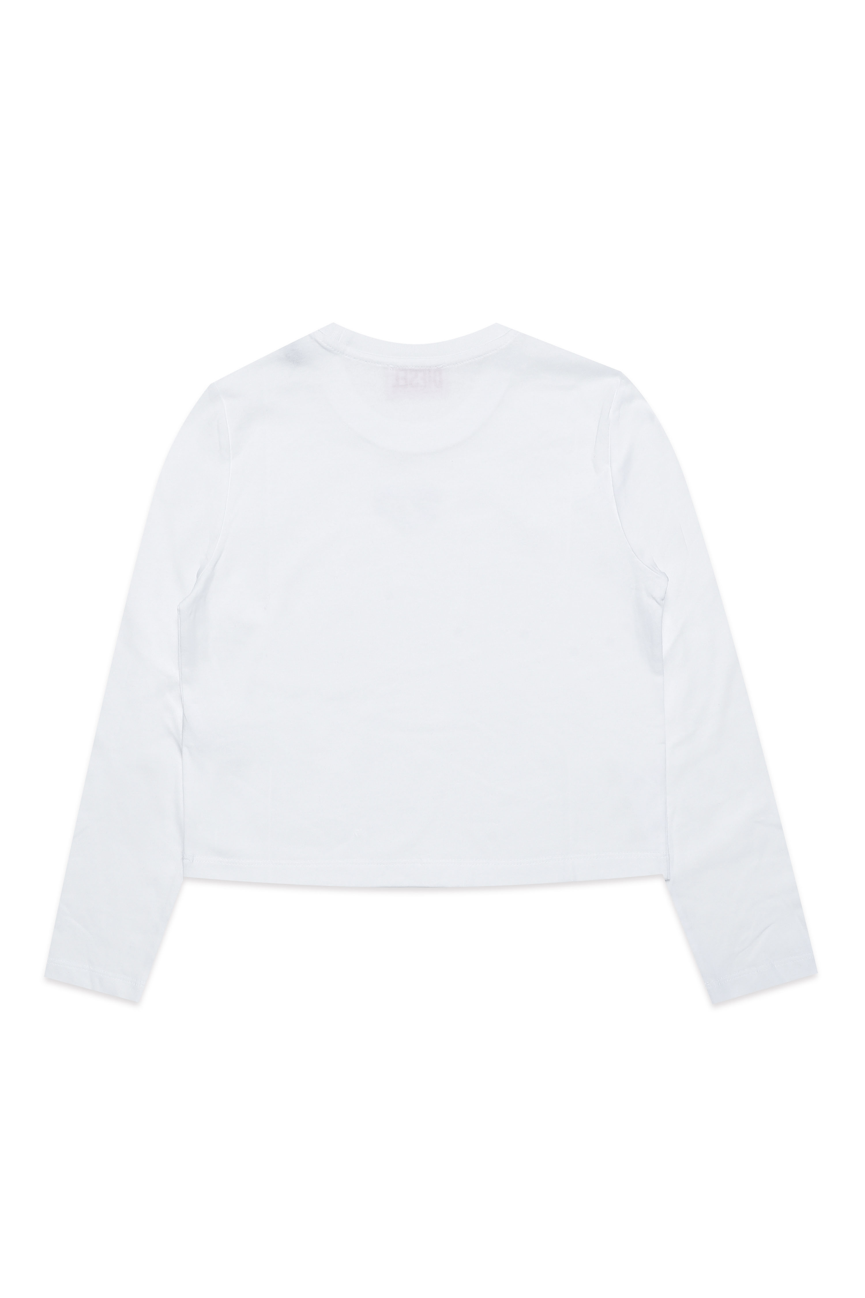 Diesel - TNESA, Woman's Long-sleeve T-shirt with heart D logo in White - 2