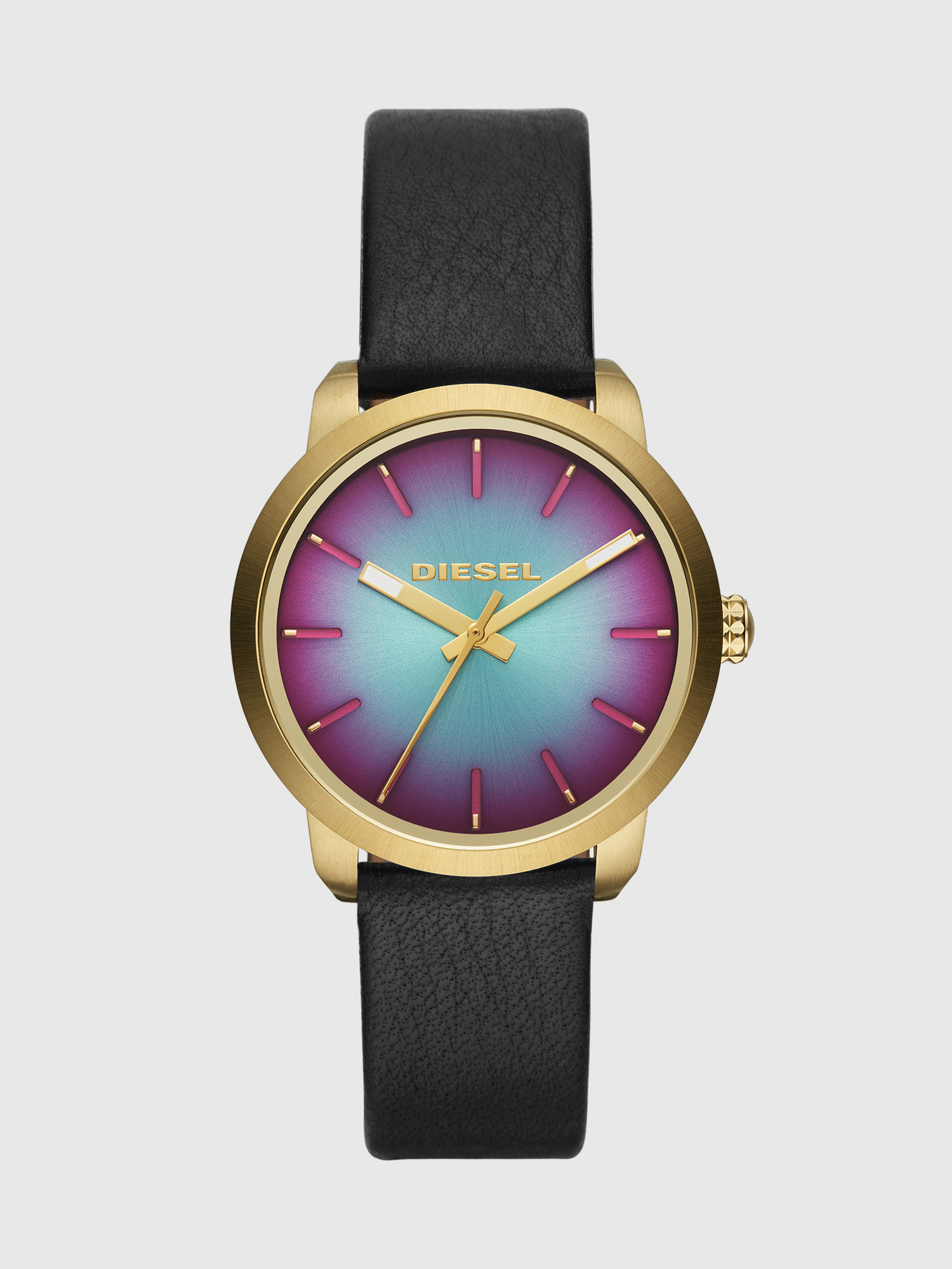 Diesel - DZ5571, Woman's Flare Degrade watch with green and pink dial, 37 mm in Gold/Black - 1