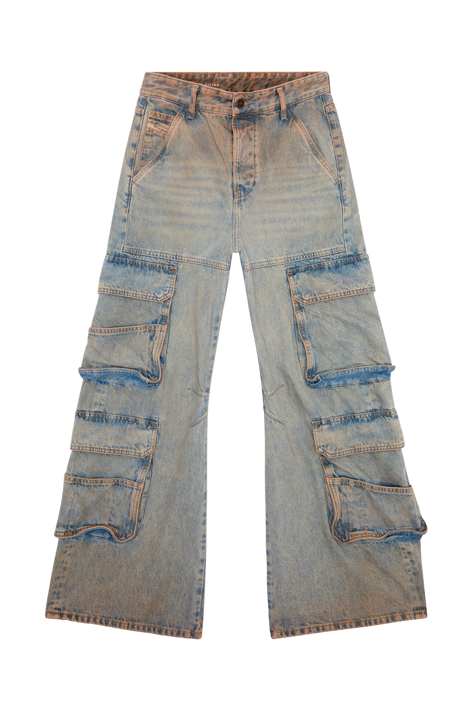 Diesel - Woman's Relaxed Jeans 1996 D-Sire 0KIAI, Light Blue - 3