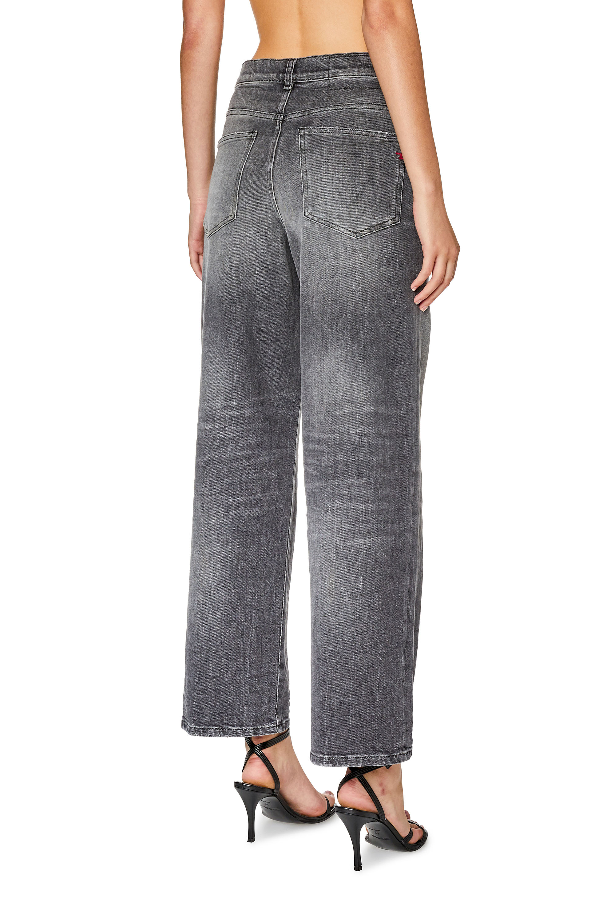 Diesel - Bootcut and Flare Jeans 2000 Widee 09G21, Woman's Bootcut and Flare Jeans - 2000 Widee in Black/Dark grey - 4