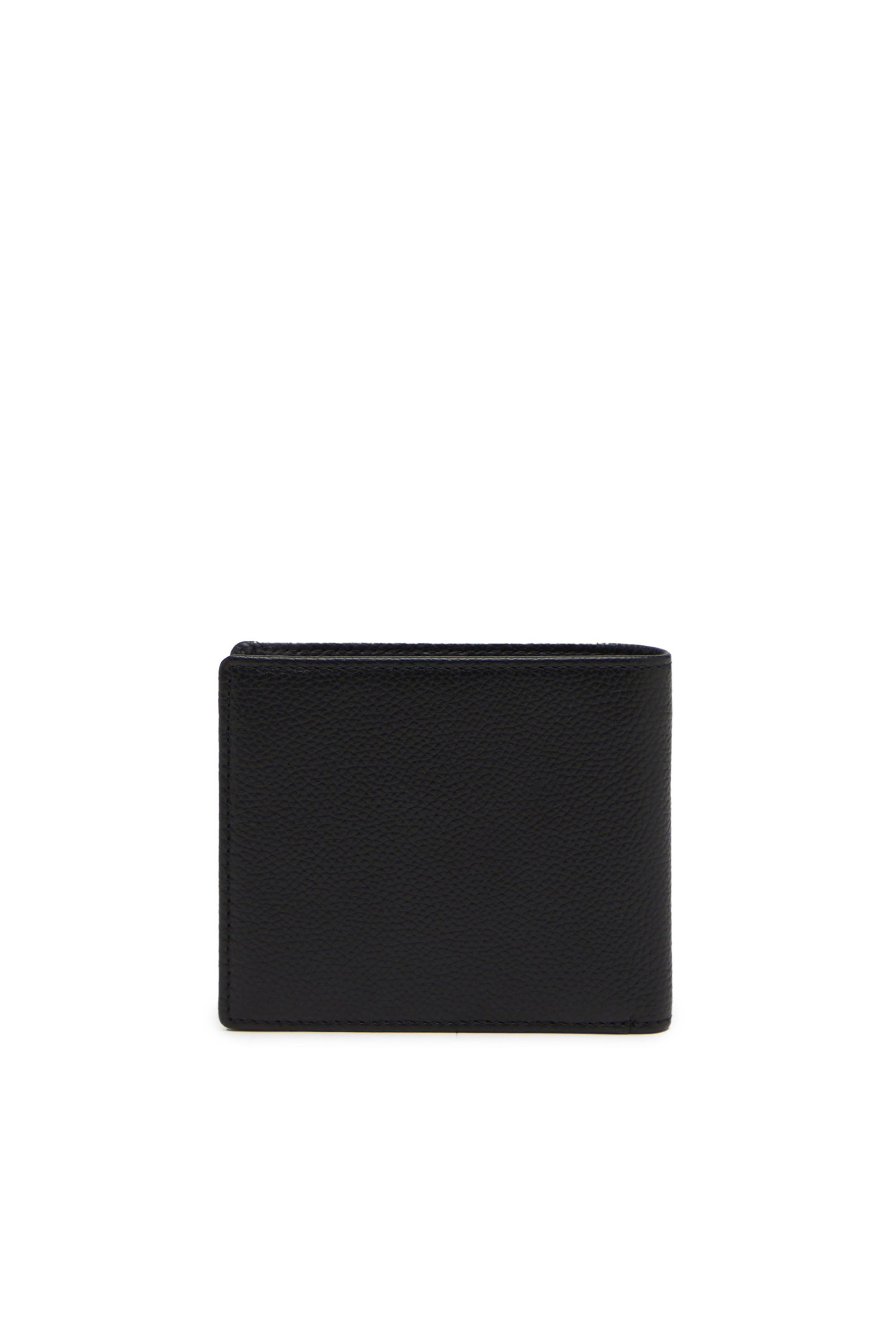 Diesel - BI FOLD COIN S, Man's Bi-fold wallet in grainy leather in Black - 2