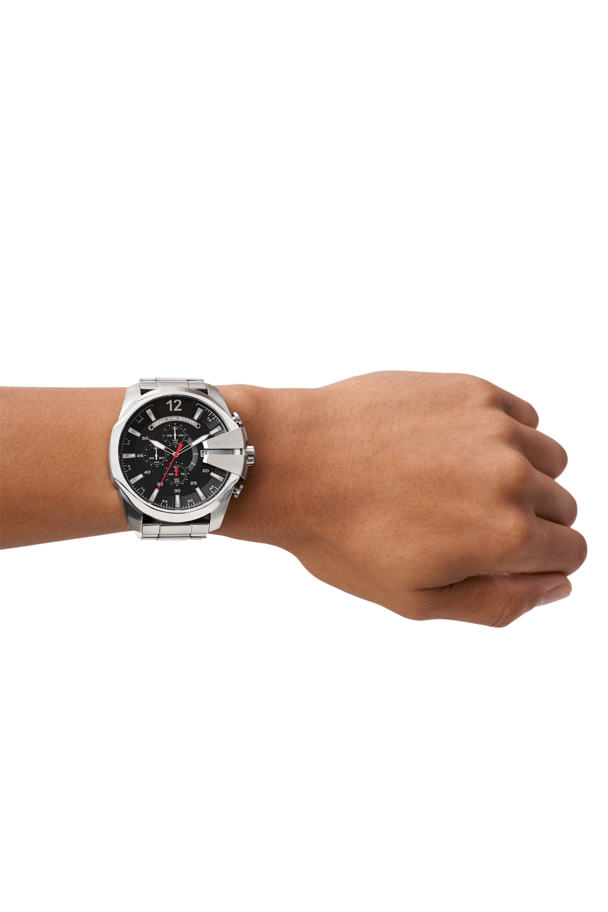 Diesel - DZ4308, Man's Watch with orange and white details in Grey - 4